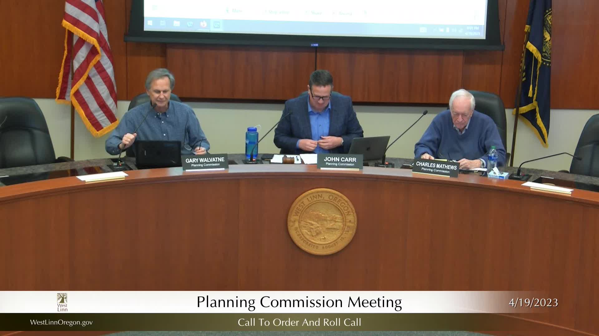 Thumbnail image for April 19, 2023 West Linn Planning Commission