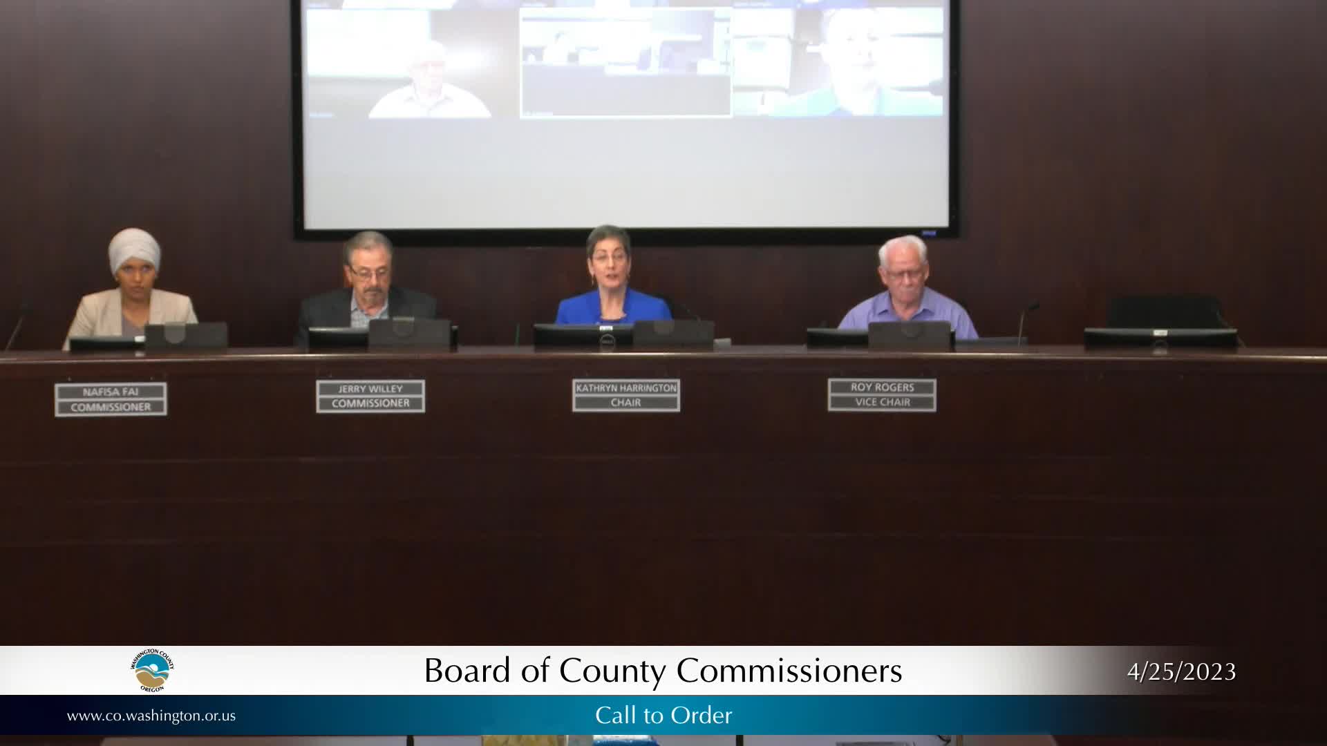 Thumbnail image for April 25, 2023 Washington County Board of Commissioners Meeting