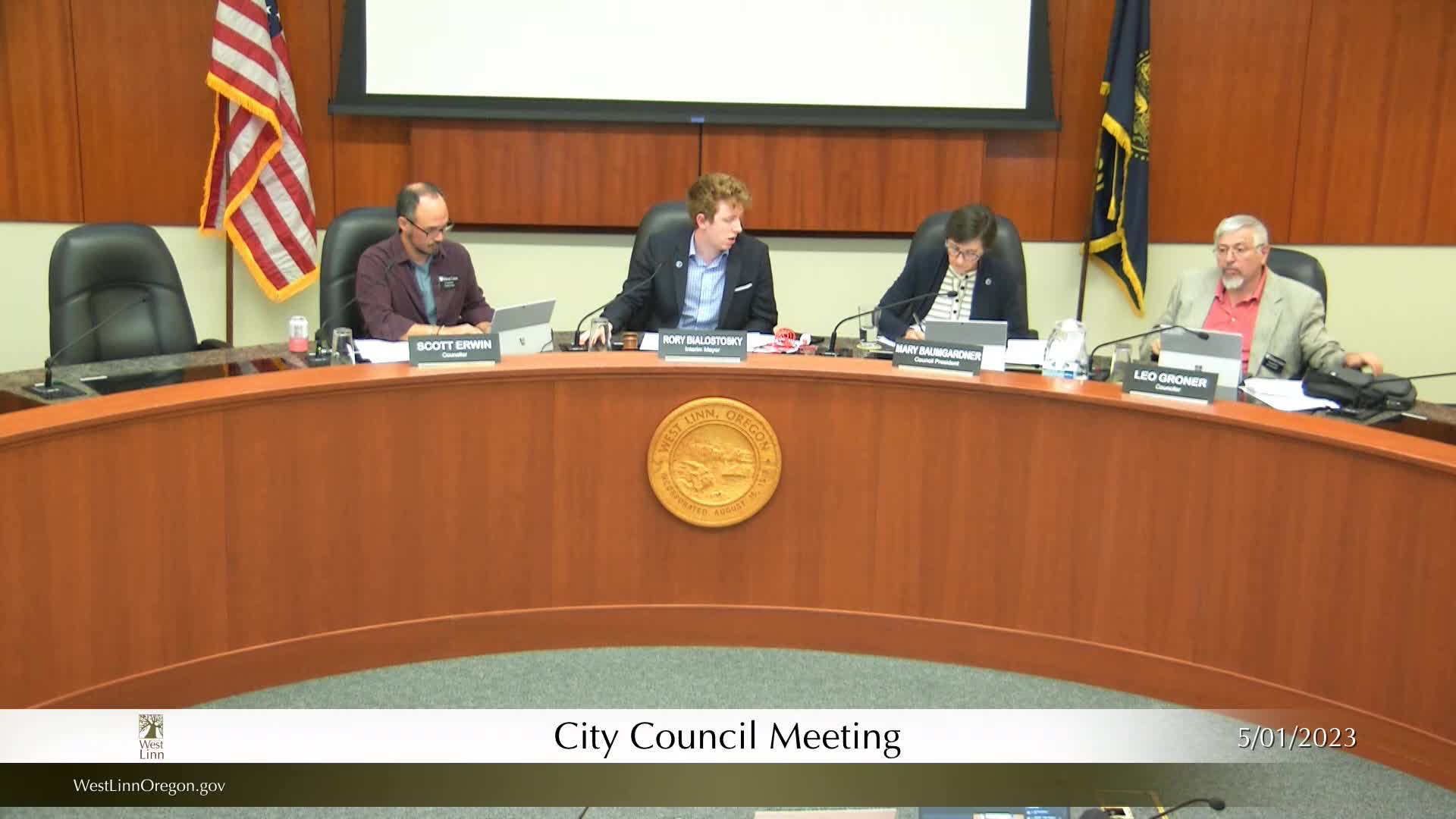 Thumbnail image for May 1, 2023 West Linn City Council Work Session