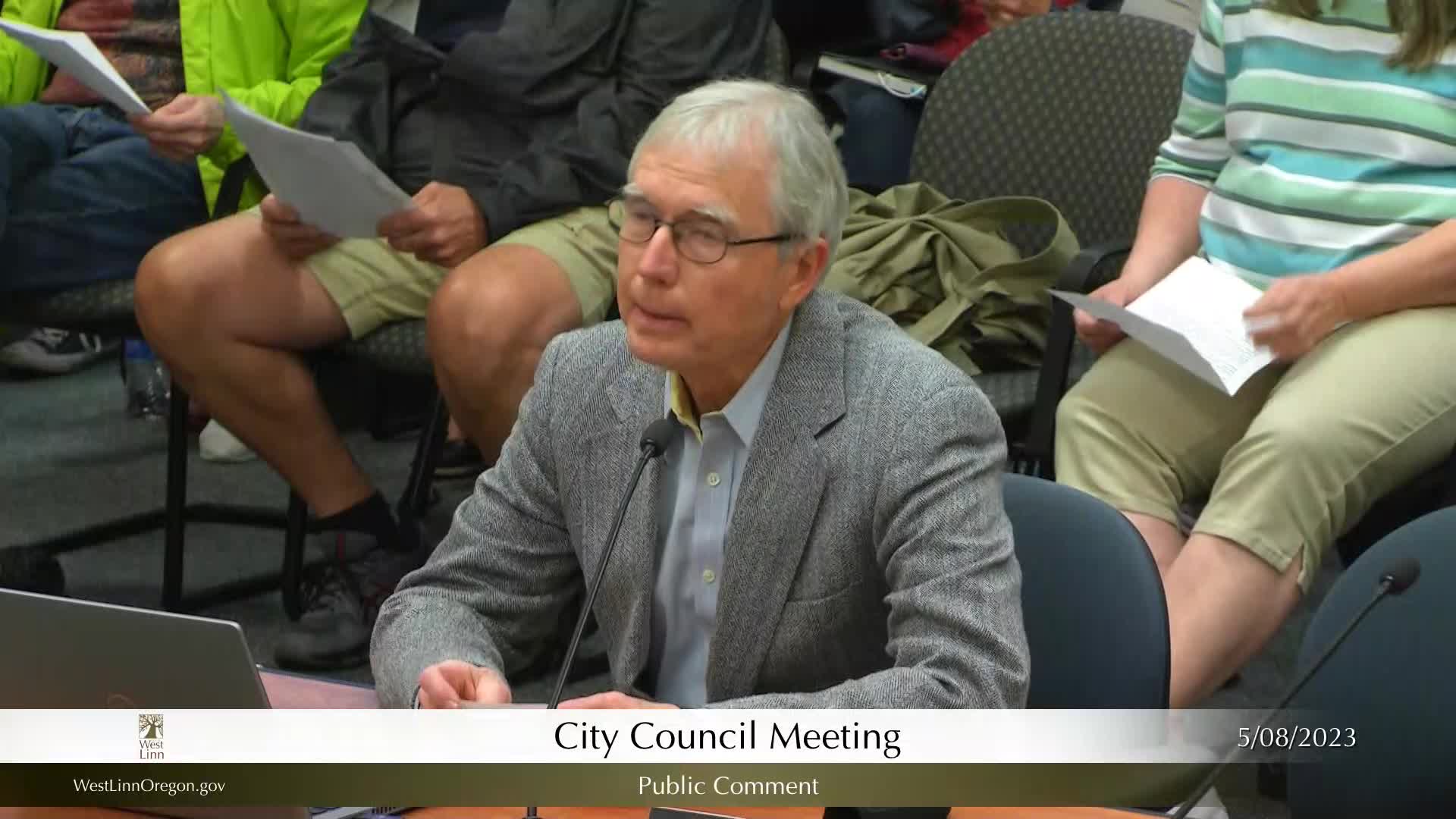Thumbnail image for May 8, 2023 - West Linn City Council Meeting