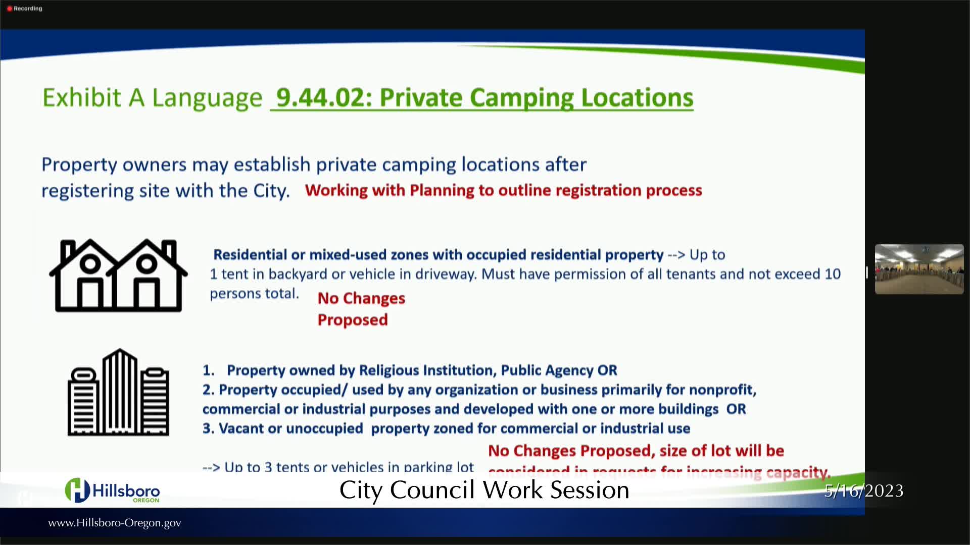 Thumbnail image for May 15, 2023 - Hillsboro City Council Meeting