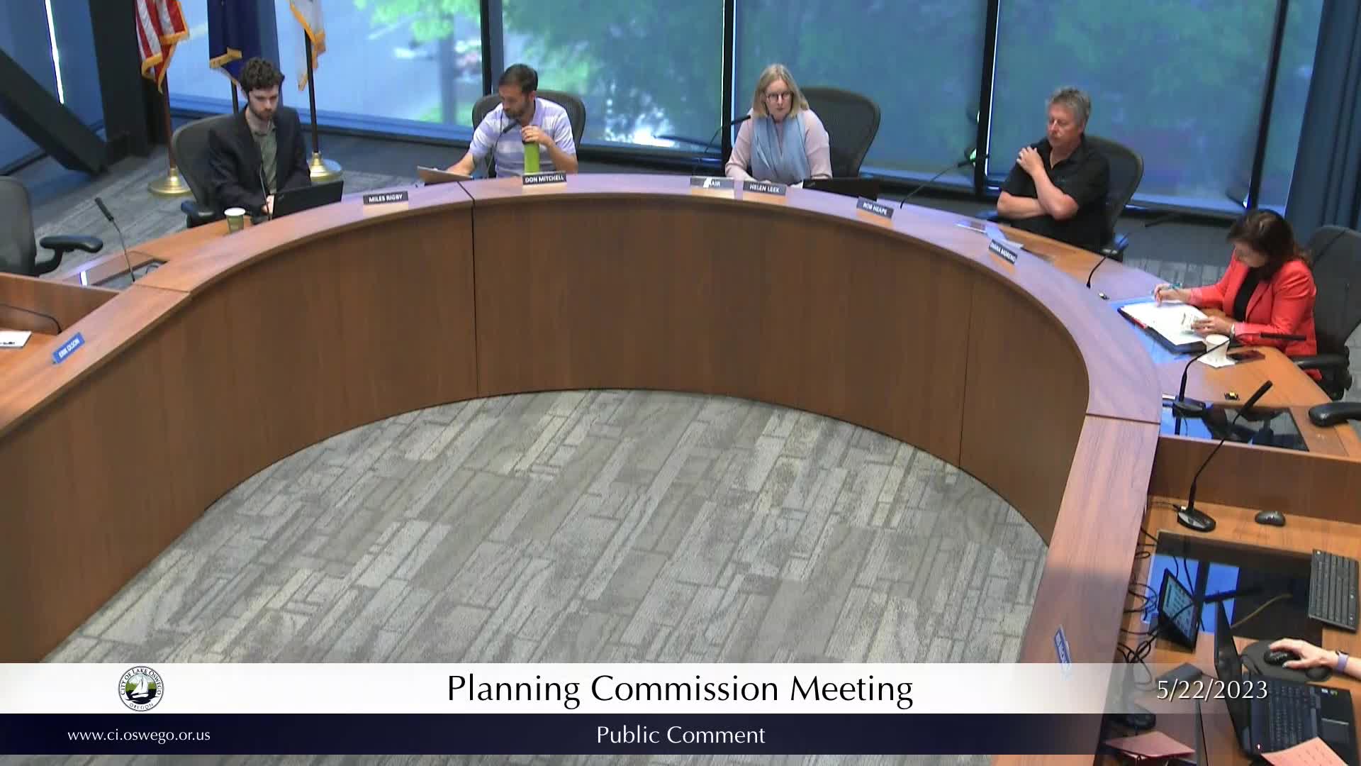 Thumbnail image for May 22, 2023 - Lake Oswego Planning Commission Meeting