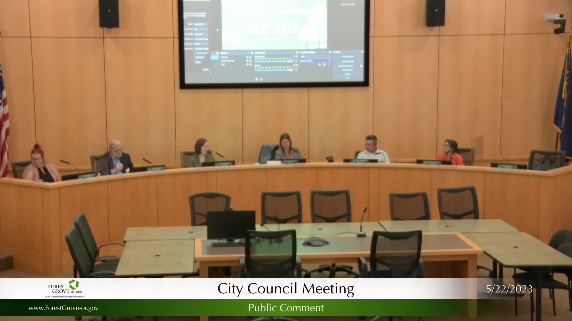 Thumbnail image for May 22, 2023 - Forest Grove City Council Meeting