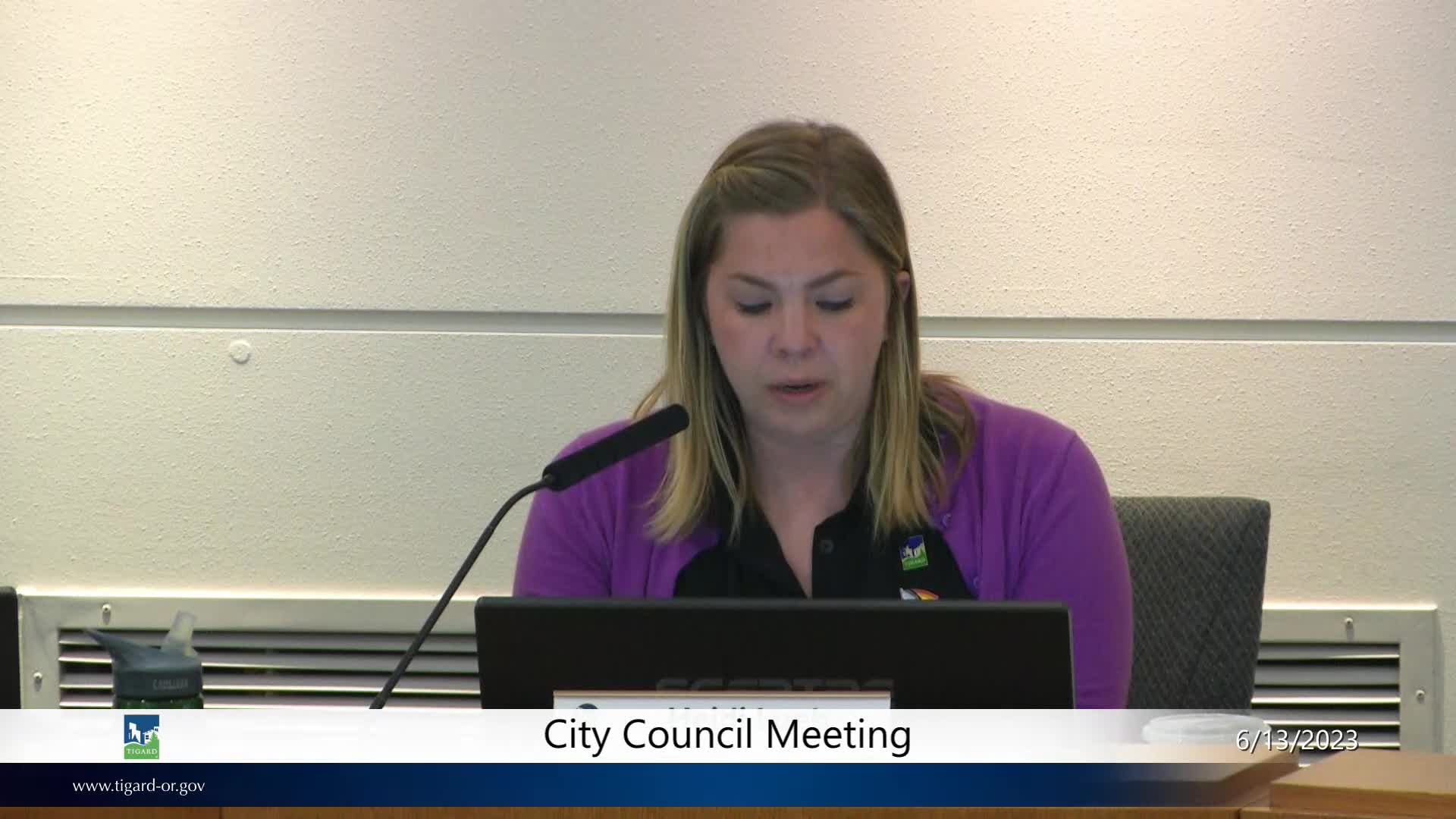 Thumbnail image for June 13, 2023 - Tigard City Council Meeting