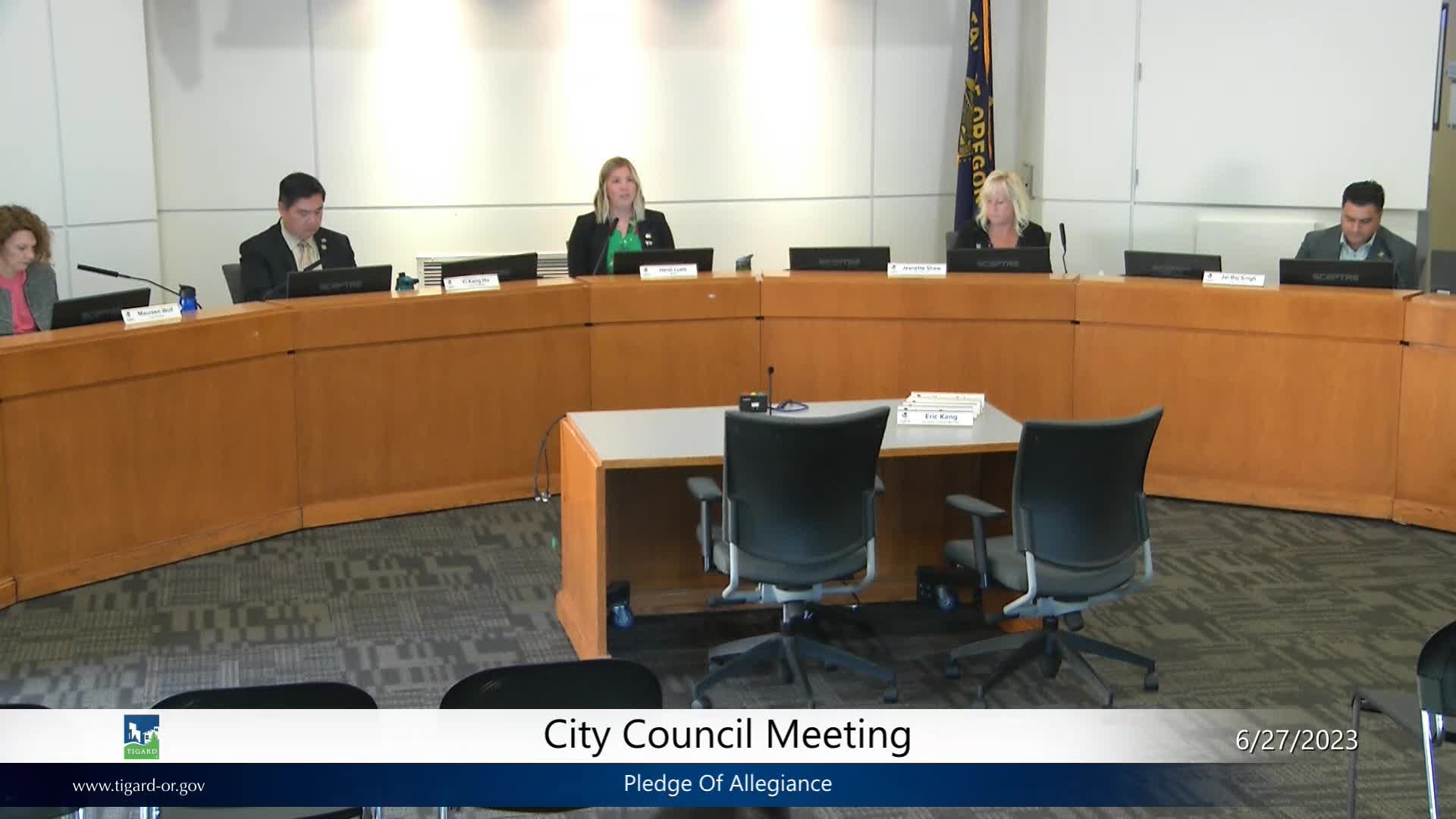 Thumbnail image for June 27, 2023 - Tigard City Council Meeting