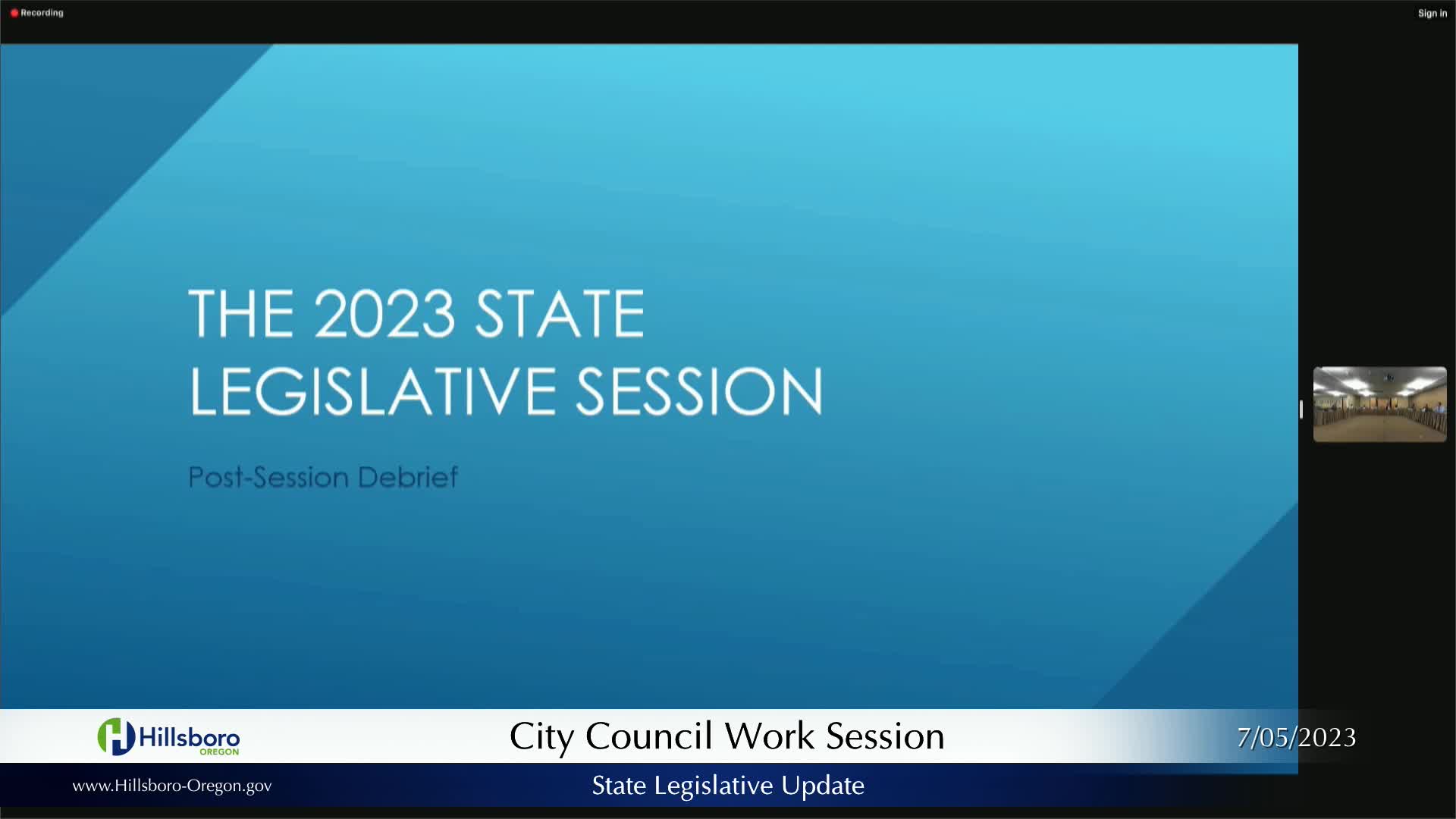 Thumbnail image for July 5, 2023 - Hillsboro City Council Meeting
