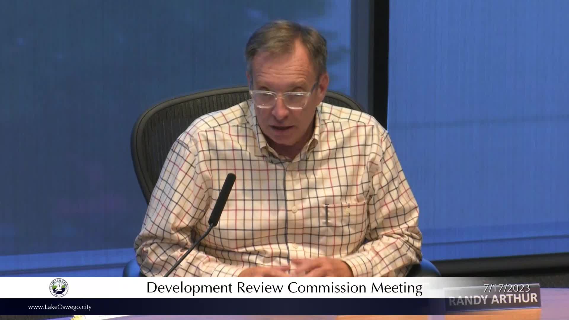 Thumbnail image for July 17, 2023 - Lake Oswego Development Review Commission Meeting
