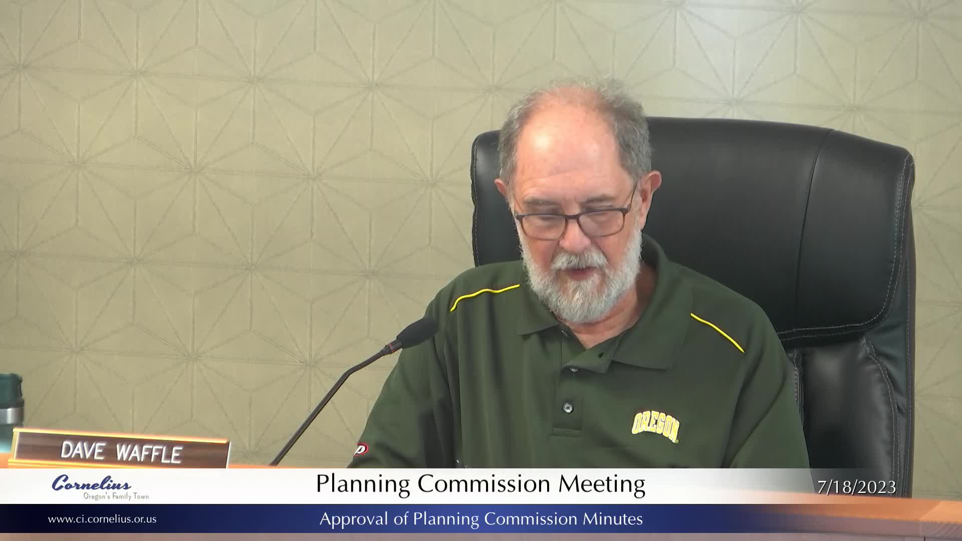 Thumbnail image for July 18, 2023 Cornelius Planning Commission Meeting