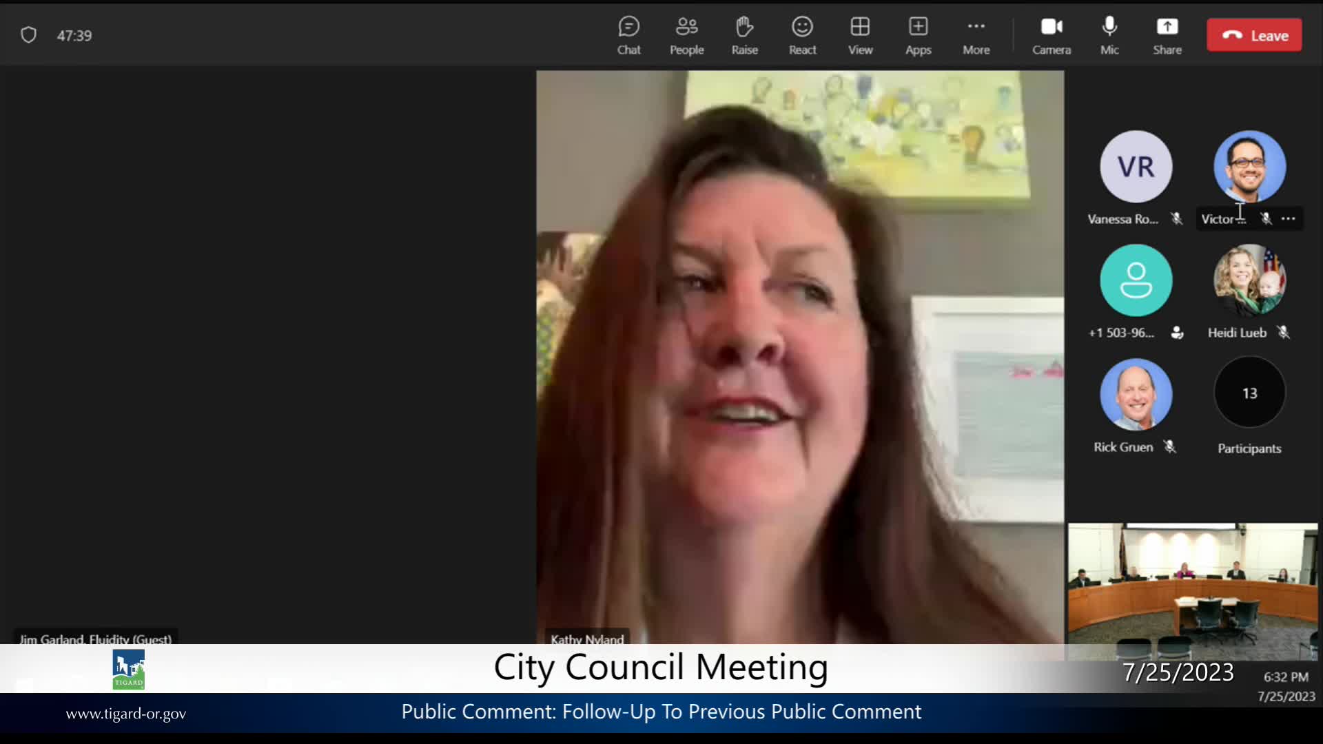 Thumbnail image for July 25, 2023 - Tigard City Council Meeting