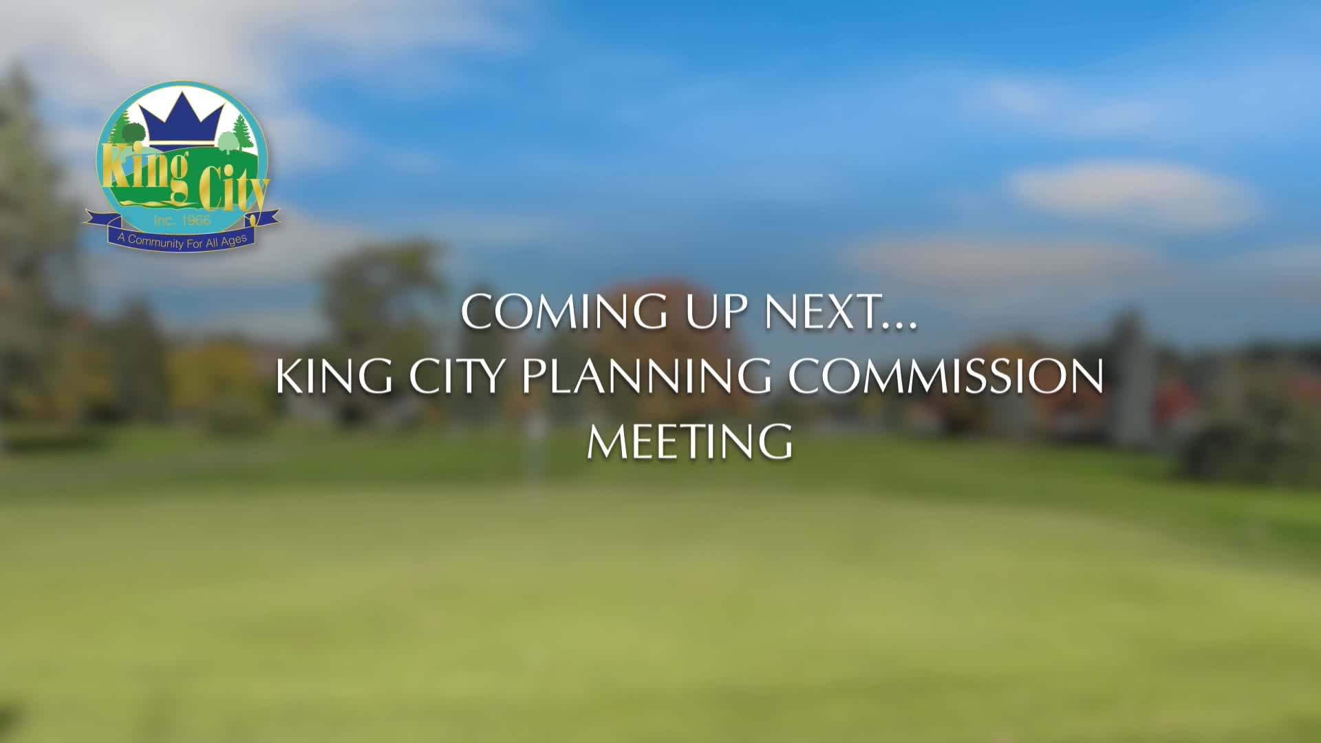 Thumbnail image for July 26, 2023 King City Planning Commission