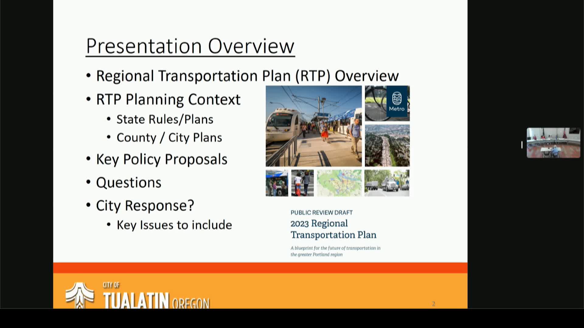 Thumbnail image for August 14, 2023 Tualatin City Council Work Session