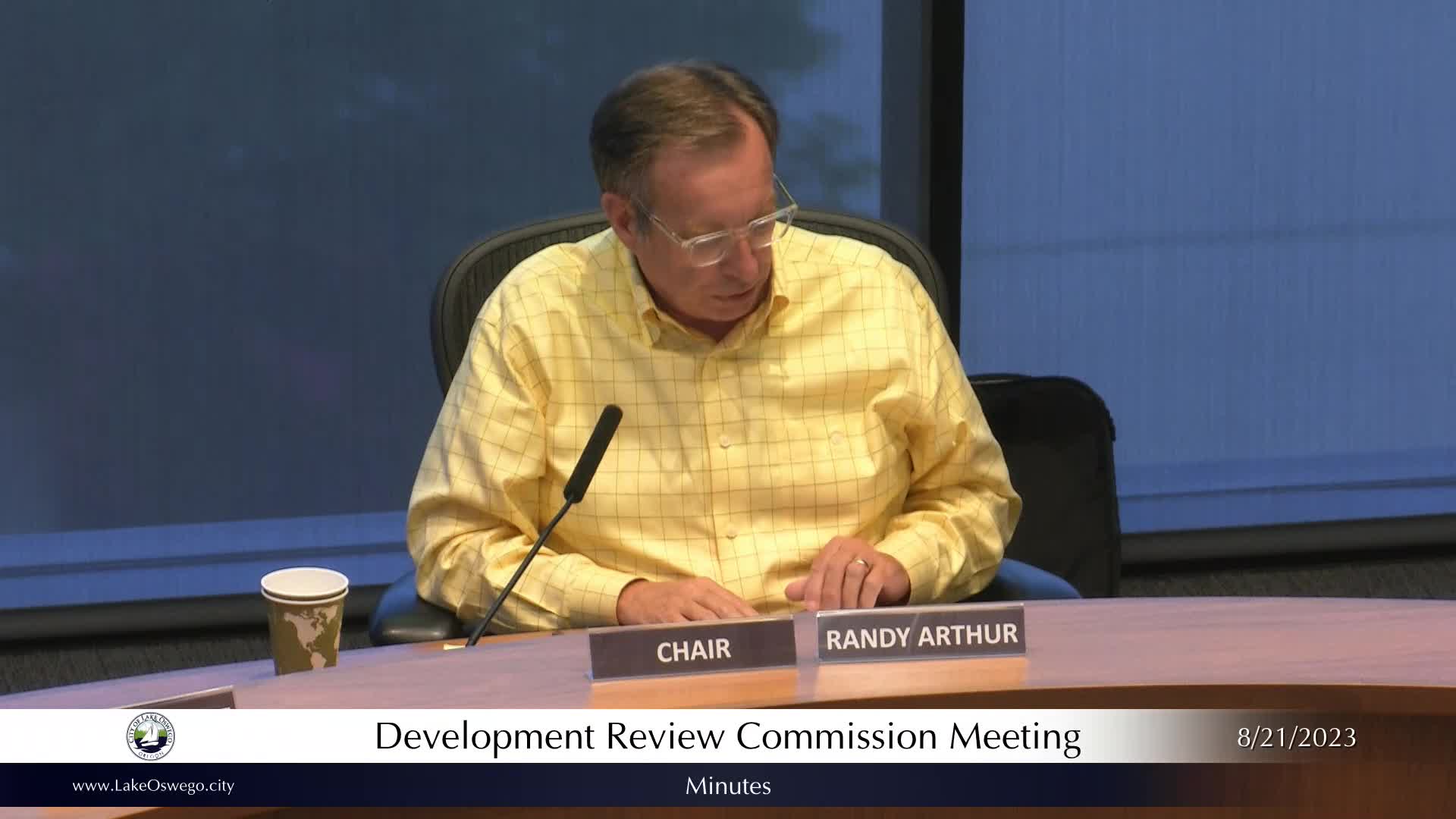 Thumbnail image for August 21, 2023 - Lake Oswego Development Review Commission Meeting