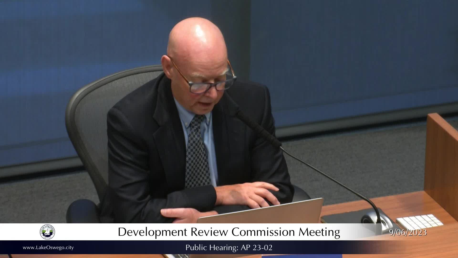 Thumbnail image for September 6, 2023 - Lake Oswego Development Review Commission Meeting
