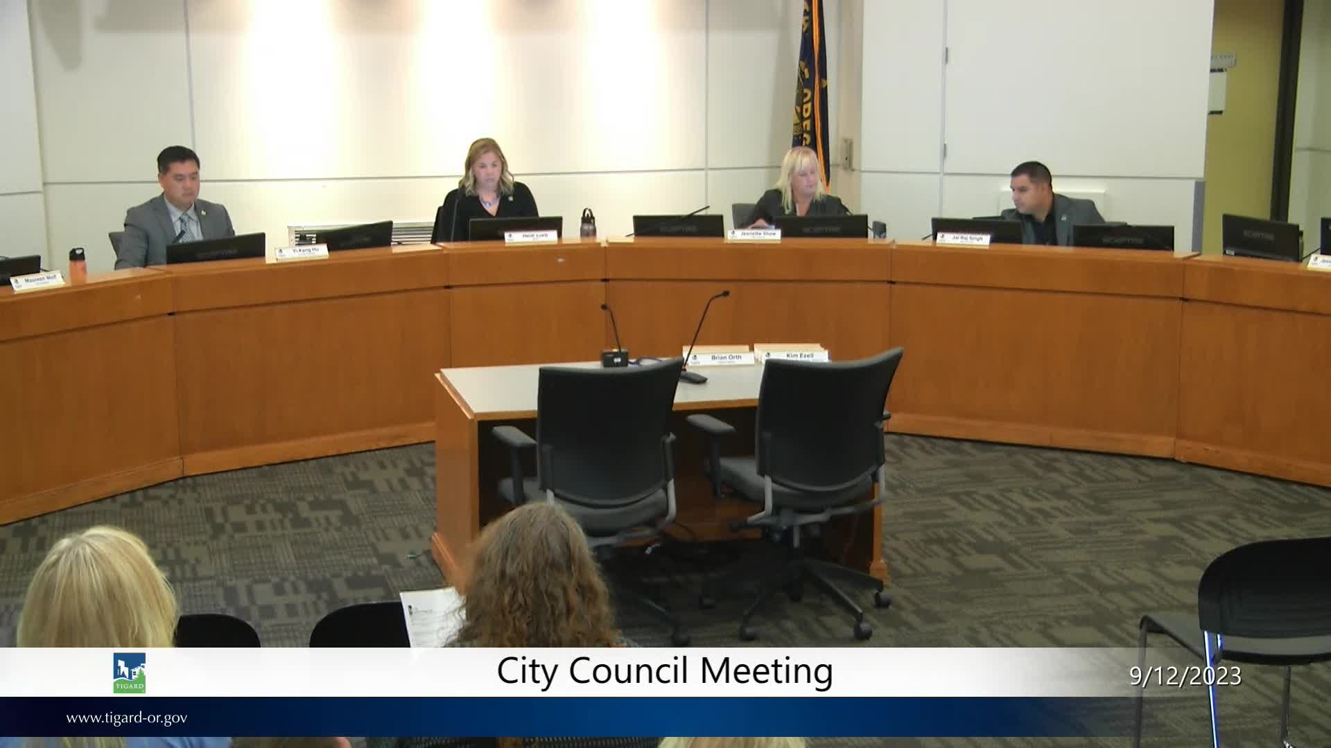 Thumbnail image for September 12, 2023 - Tigard City Council Meeting