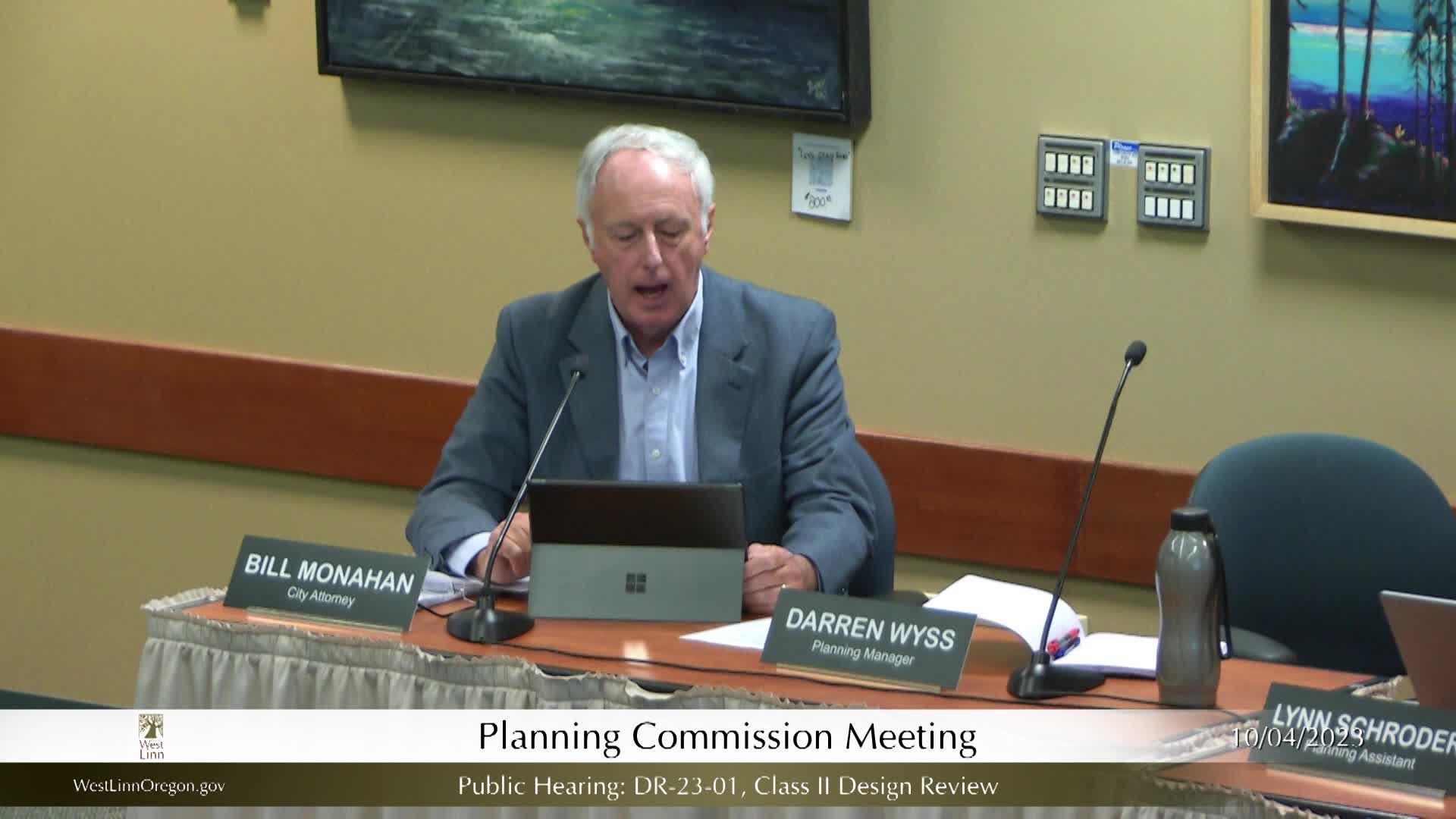Thumbnail image for October 4, 2023 West Linn Planning Commission