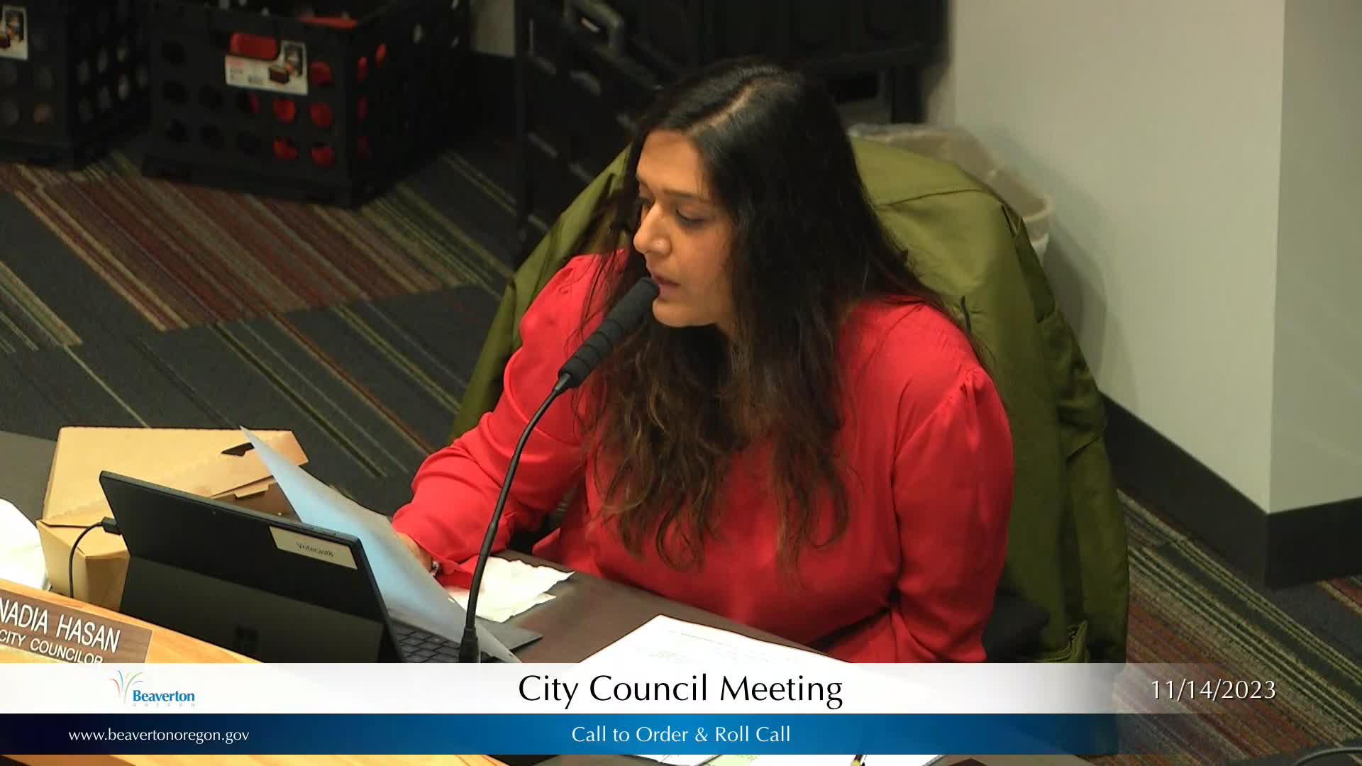 Thumbnail image for November 14, 2023 Beaverton City Council Meeting