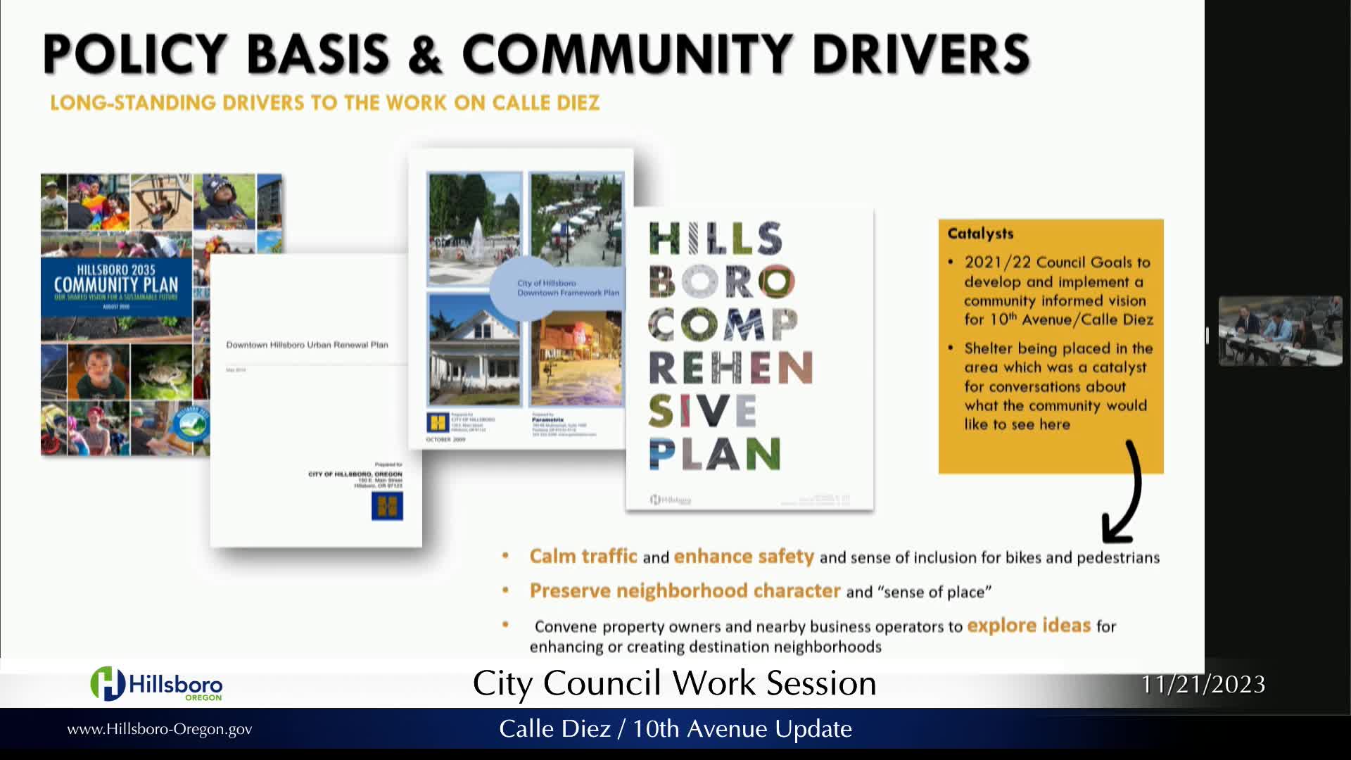 Thumbnail image for November 21, 2023 Hillsboro City Council Meeting