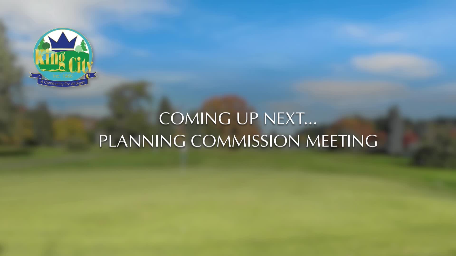 Thumbnail image for November 29, 2023 King City Planning Commission