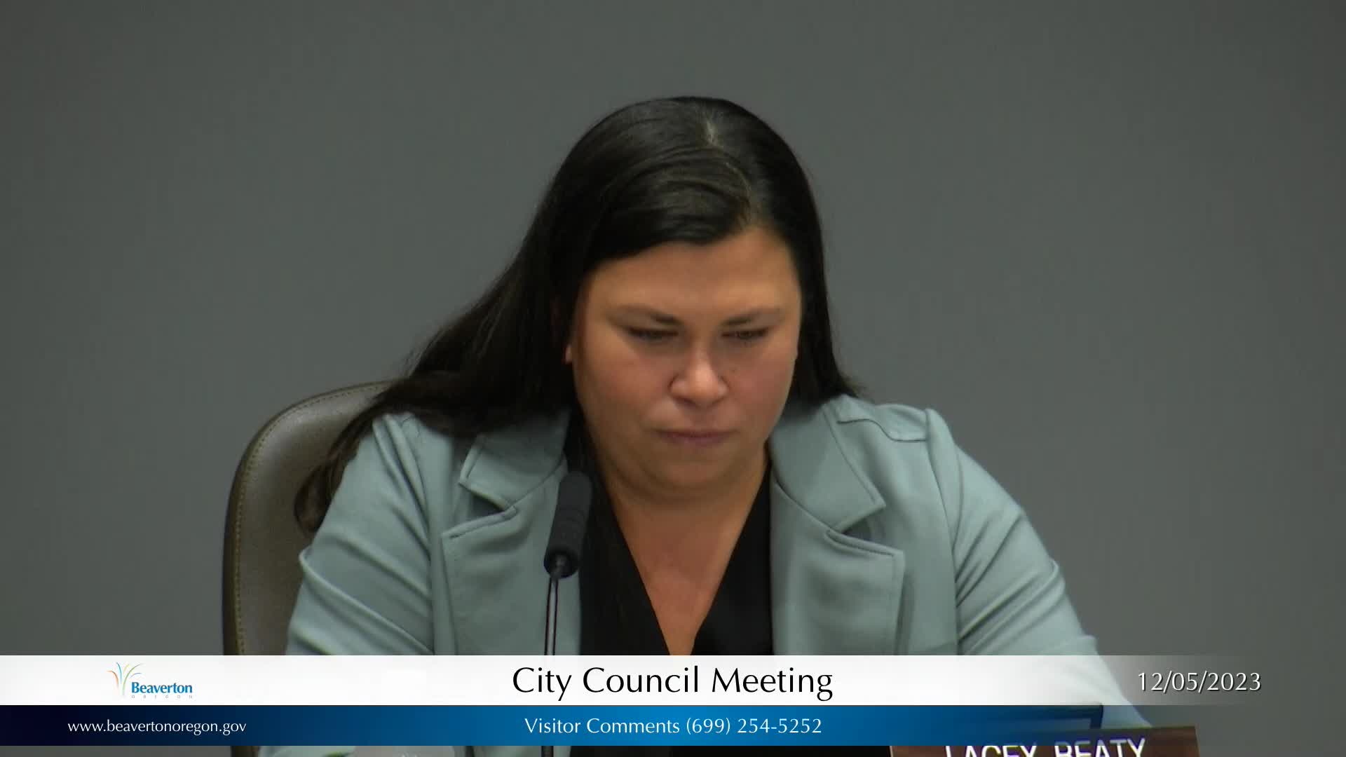 Thumbnail image for Beaverton City Council Meeting - December 5, 2023