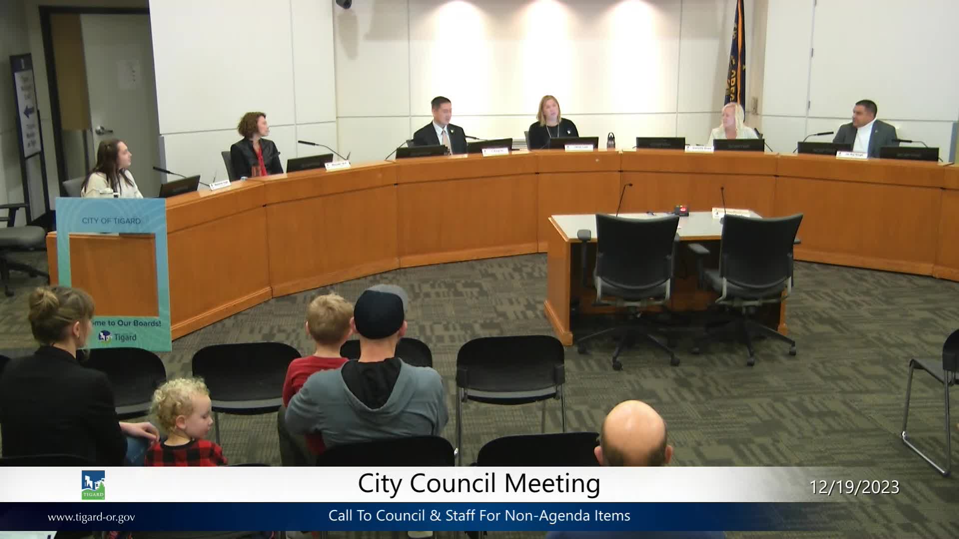 Thumbnail image for December 19, 2023 - Tigard City Council Workshop