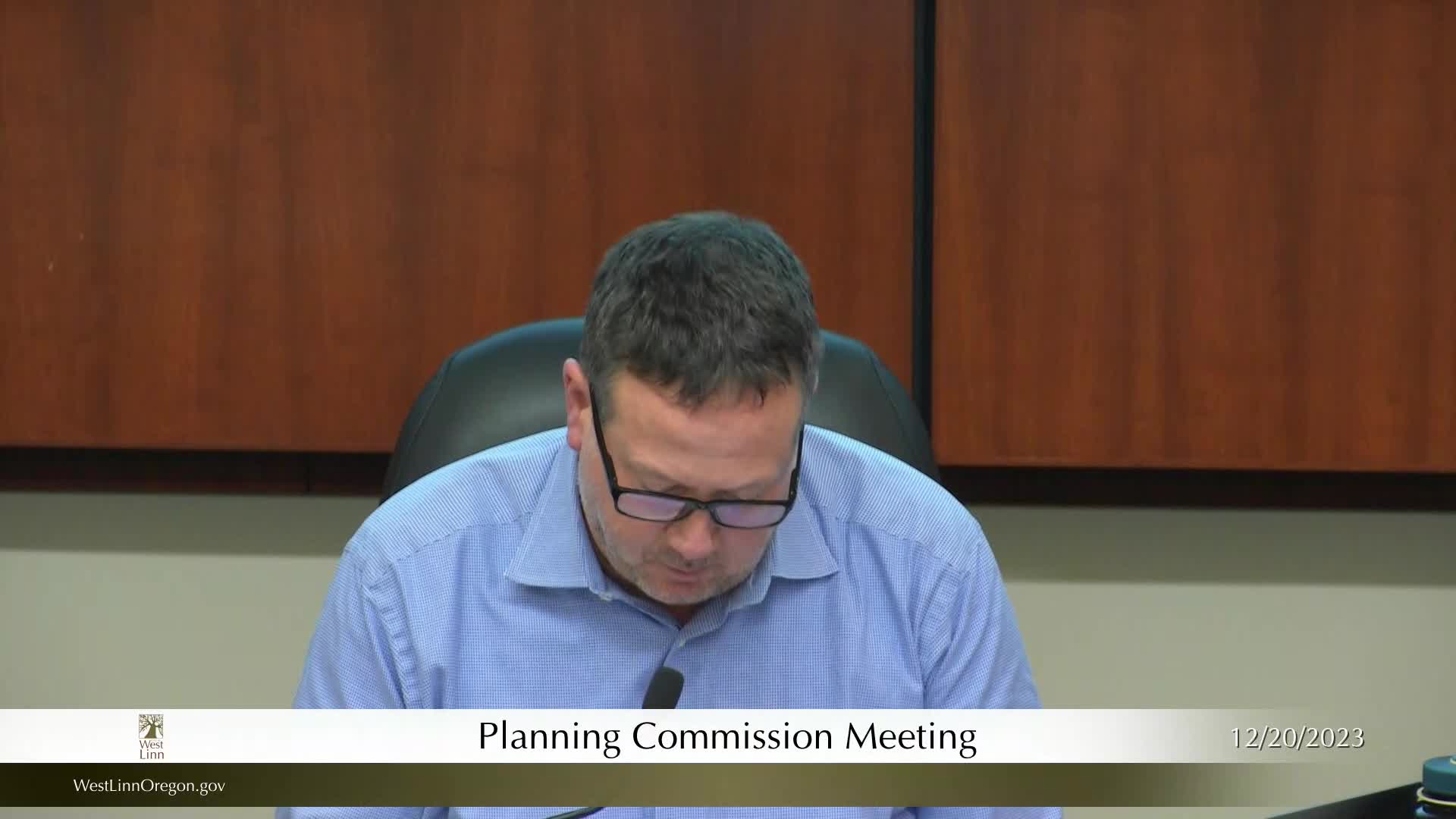 Thumbnail image for December 20, 2023 West Linn Planning Commission