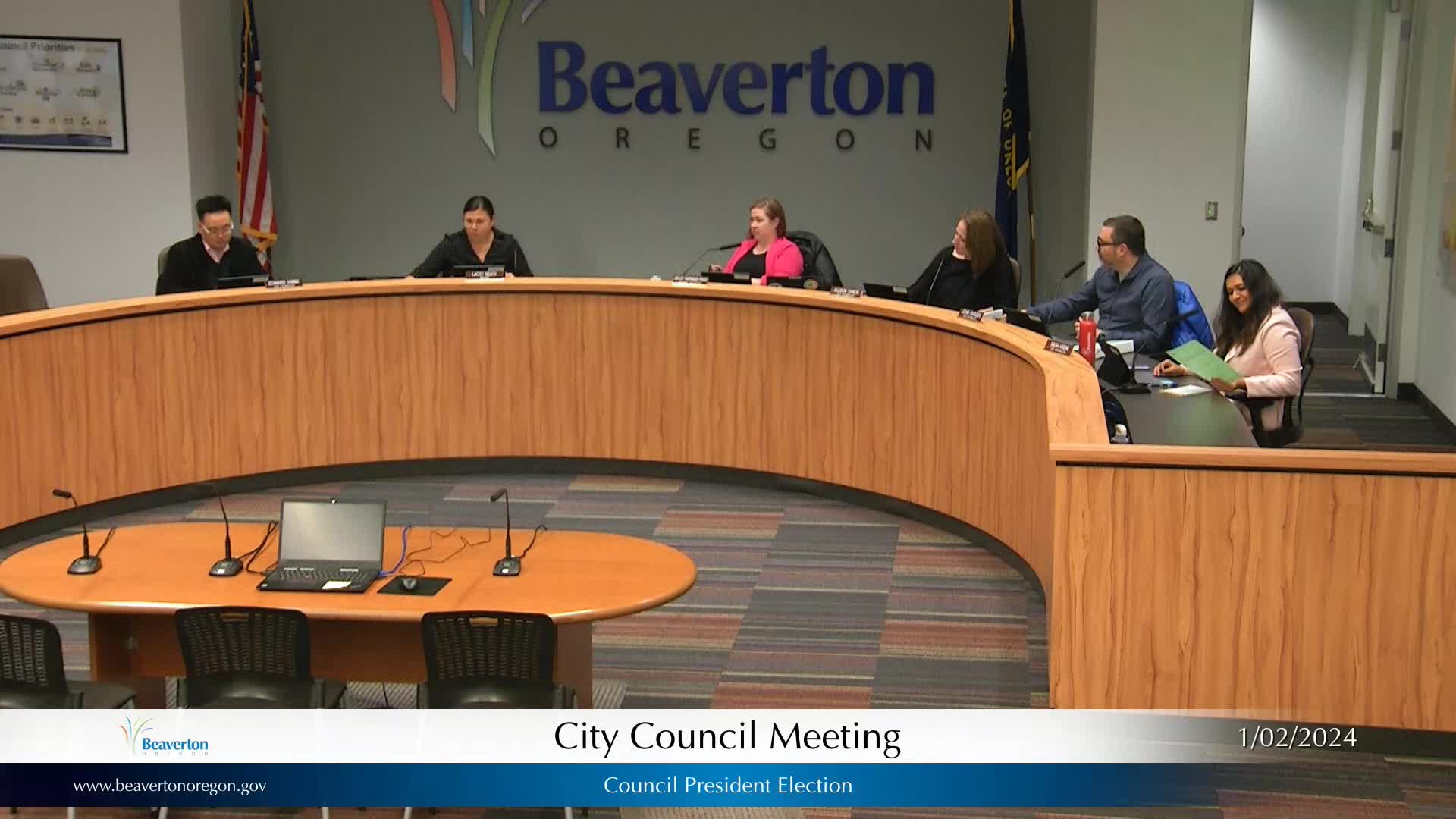 Thumbnail image for January 2, 2024 - Beaverton City Council Meeting