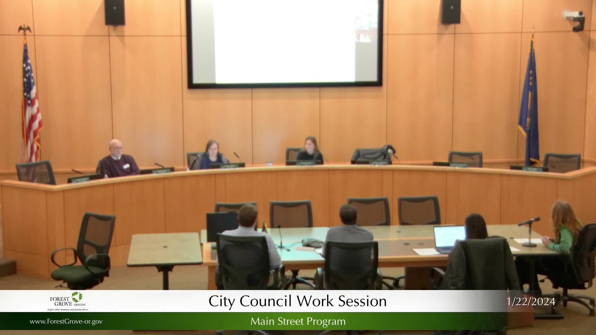 Thumbnail image for January 22, 2024 - Forest Grove City Council & Urban Renewal Agency Work Session