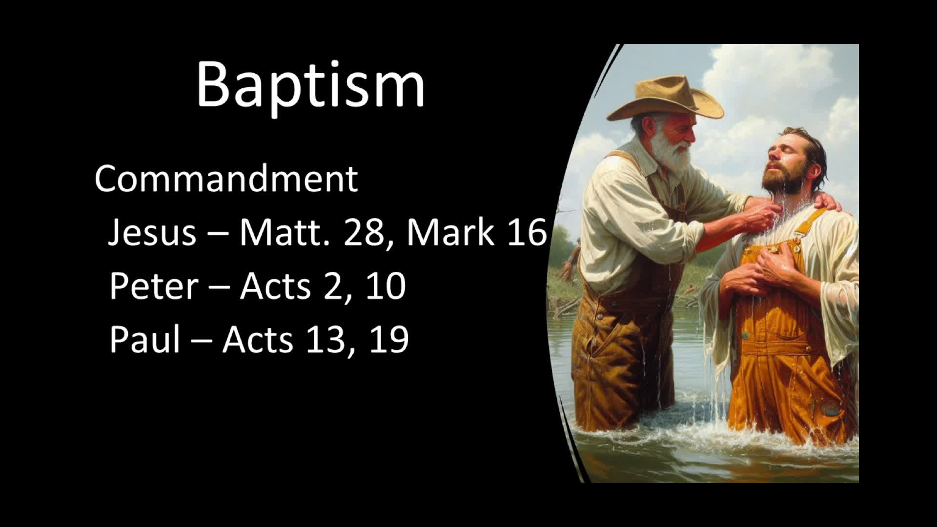 Thumbnail image for Cornelius Church of Christ - Baptism is Not