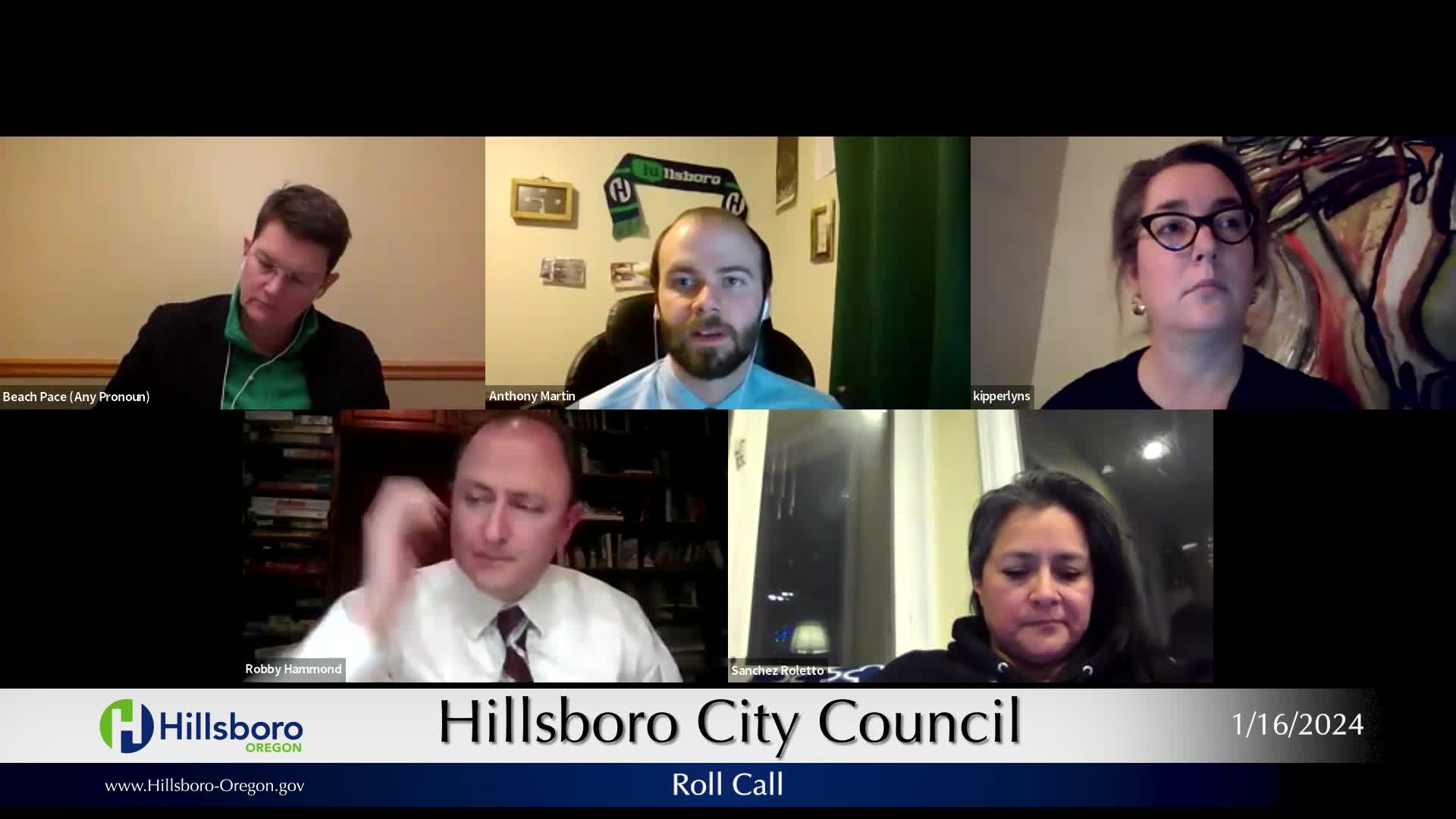 Thumbnail image for January 16, 2024 Hillsboro City Council Meeting