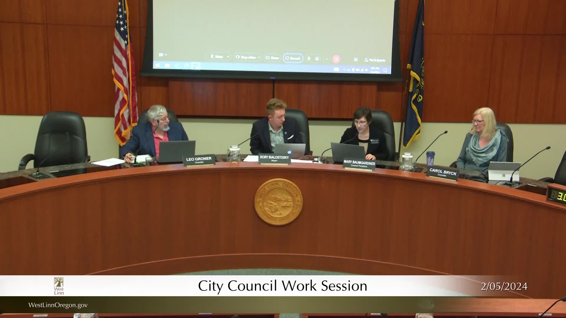 Thumbnail image for February 5, 2024 West Linn City Council Work Session