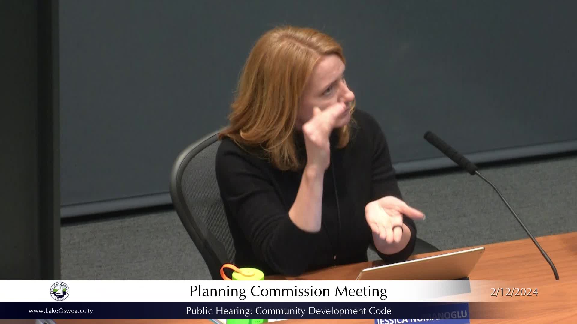 Thumbnail image for February 12, 2024 - Lake Oswego Planning Commission Meeting