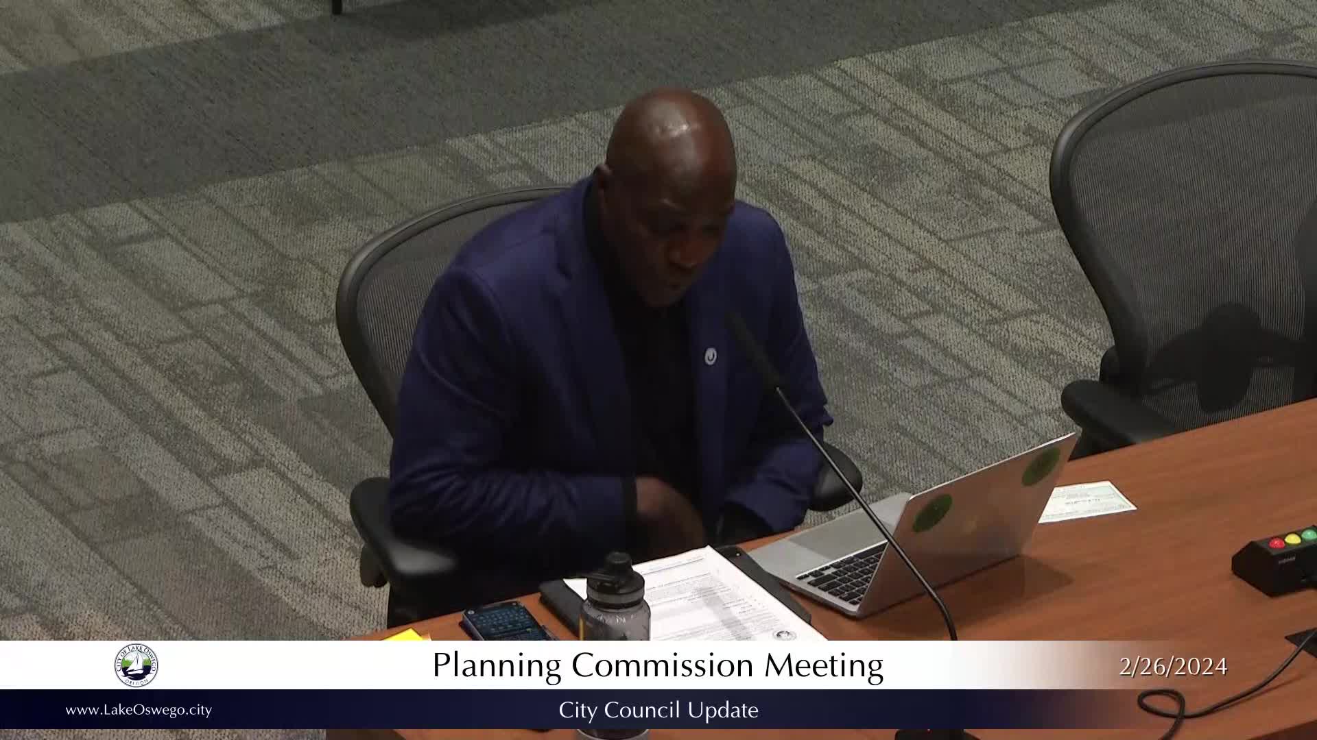 Thumbnail image for February 26, 2024 - Lake Oswego Planning Commission Meeting