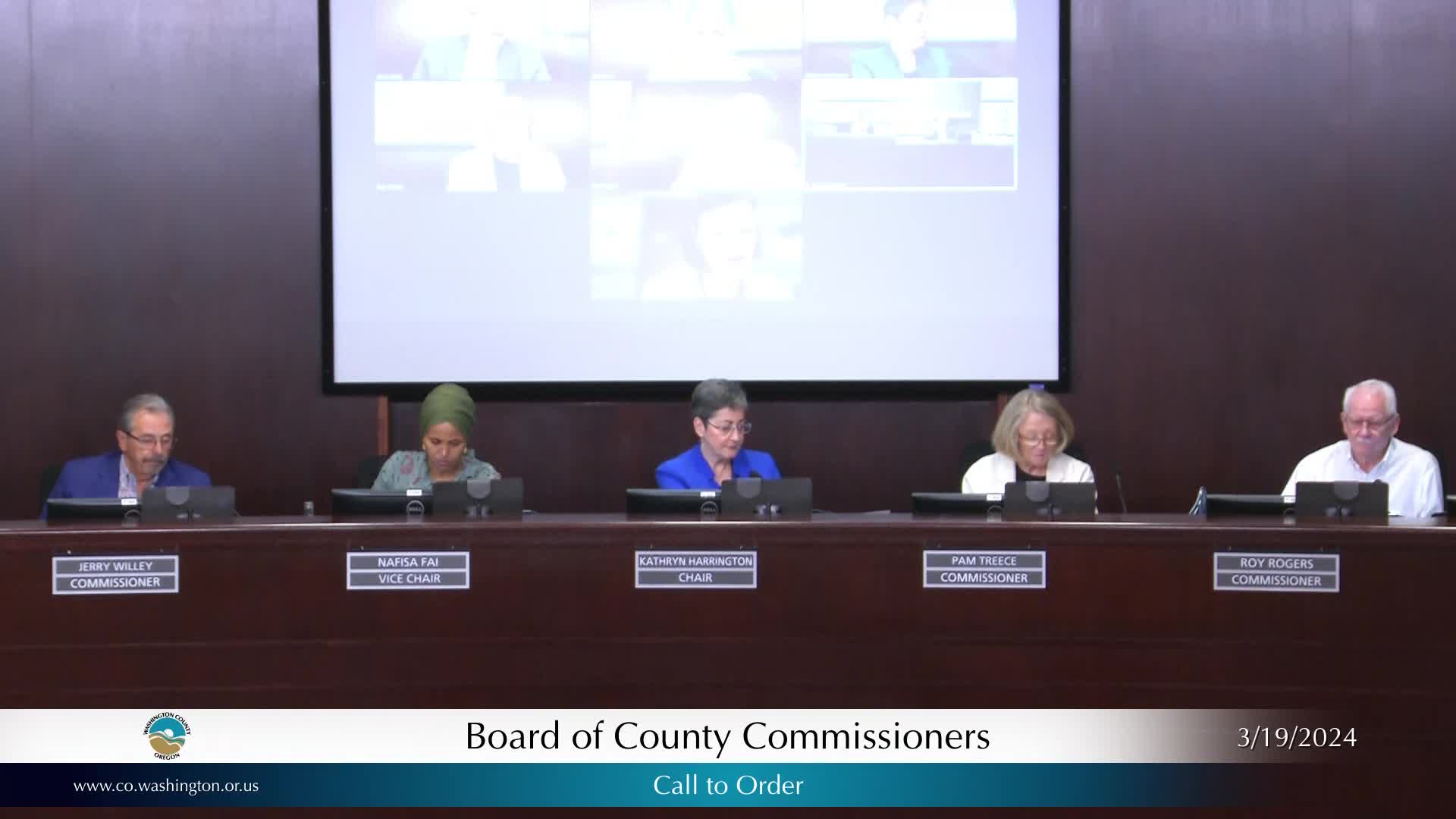 Thumbnail image for March 19, 2024 - Washington County Board of Commissioners Meeting