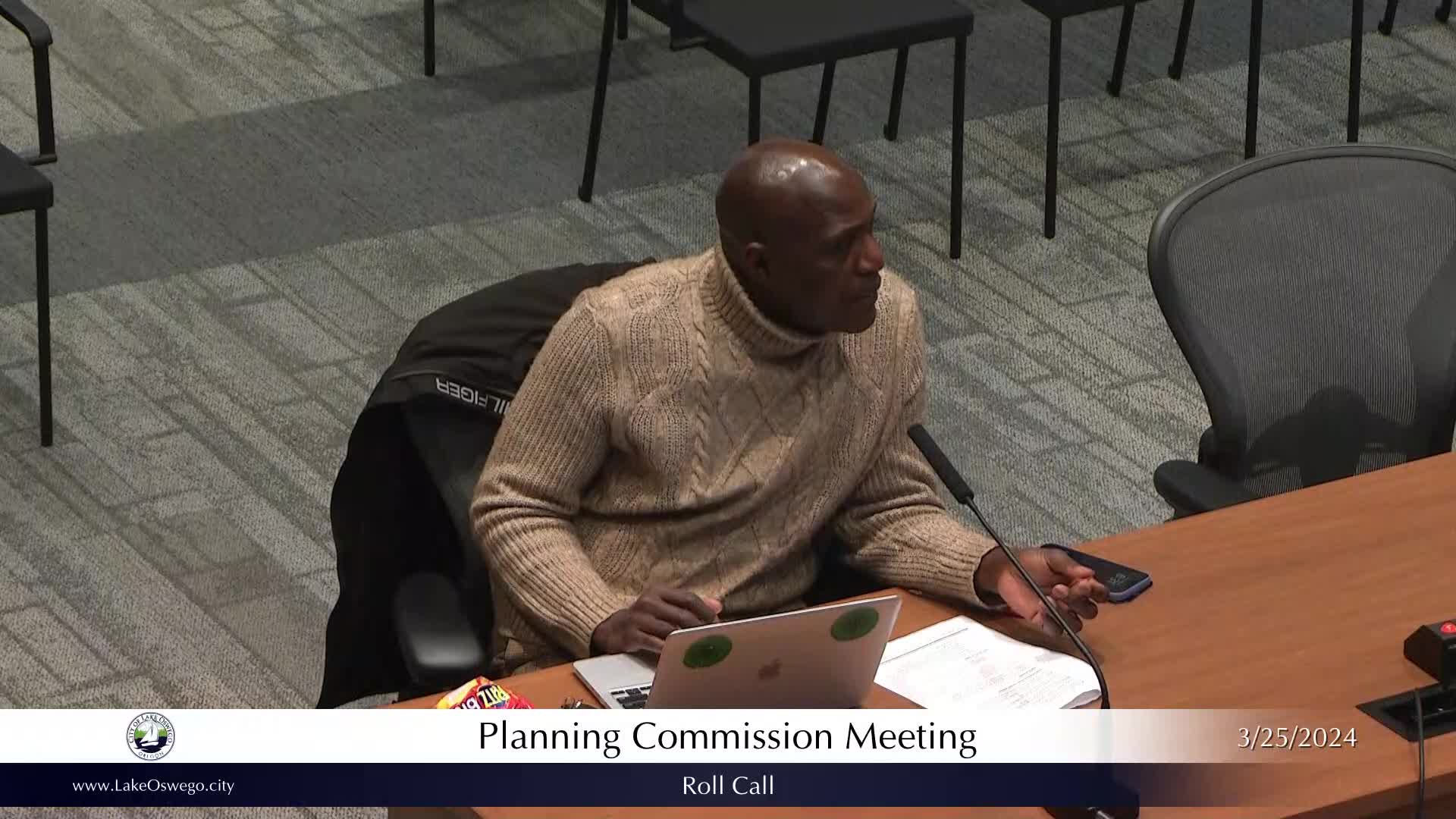 Thumbnail image for March 25, 2024 - Lake Oswego Planning Commission Meeting