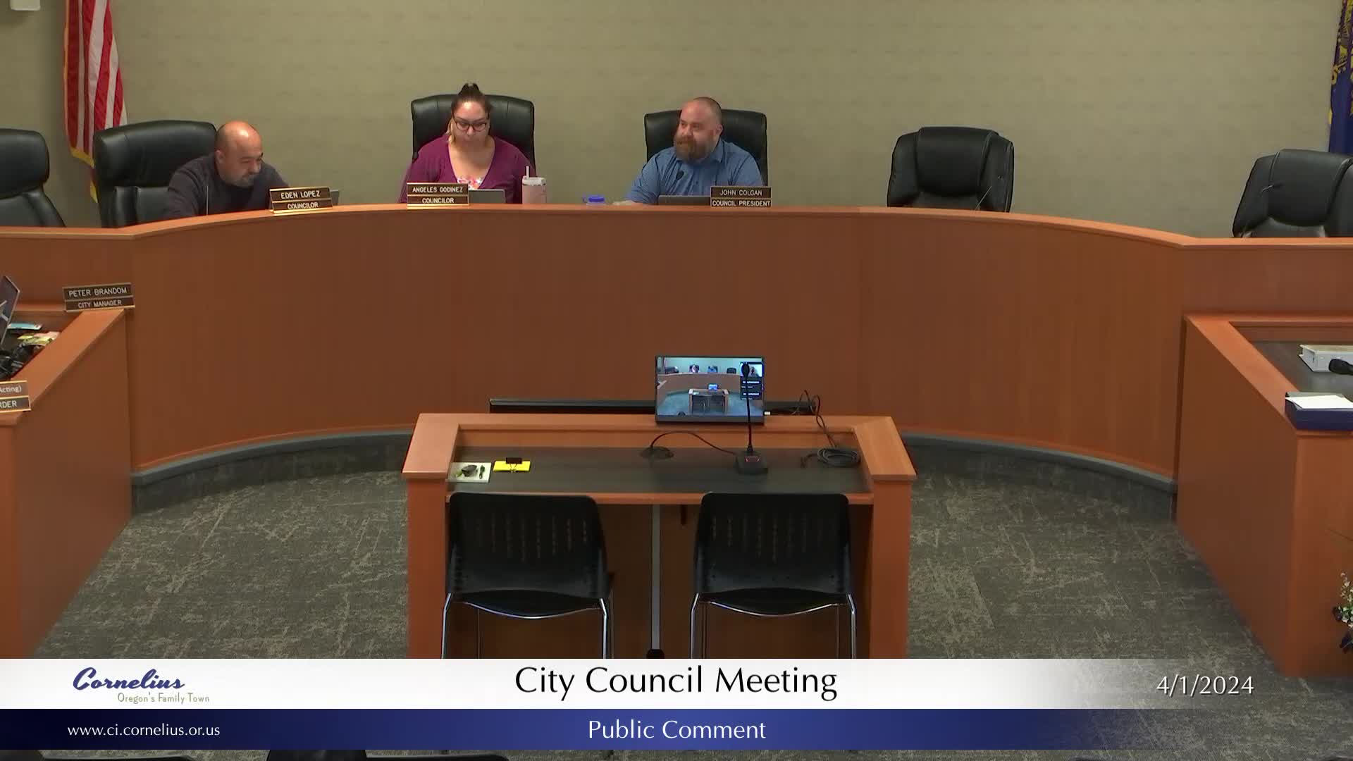 Thumbnail image for April 1, 2024 - Cornelius City Council Meeting