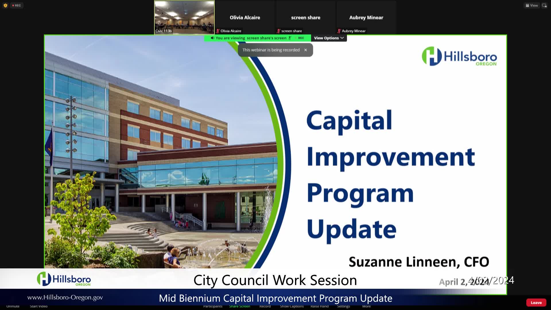Thumbnail image for April 2, 2024 - Hillsboro City Council Meeting