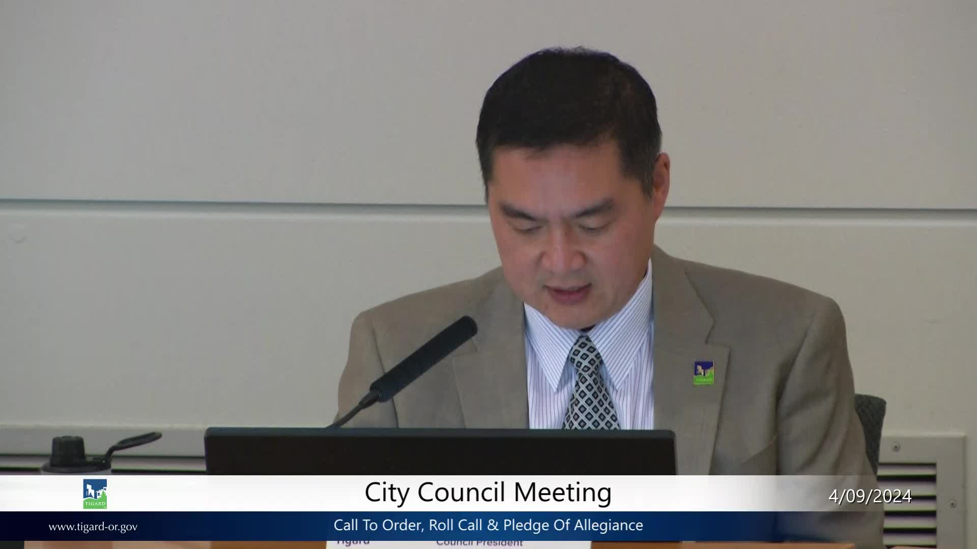 Thumbnail image for April 9, 2024 - Tigard City Council Meeting