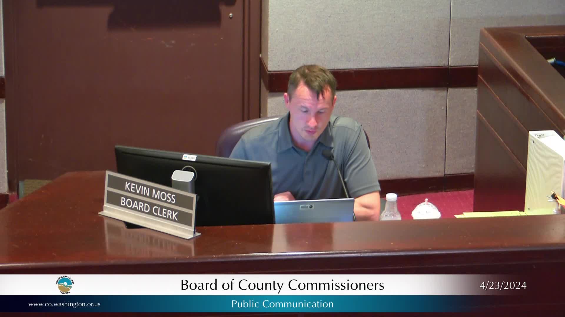 Thumbnail image for Washington County Board of Commissioners Meeting -  April 23, 2024
