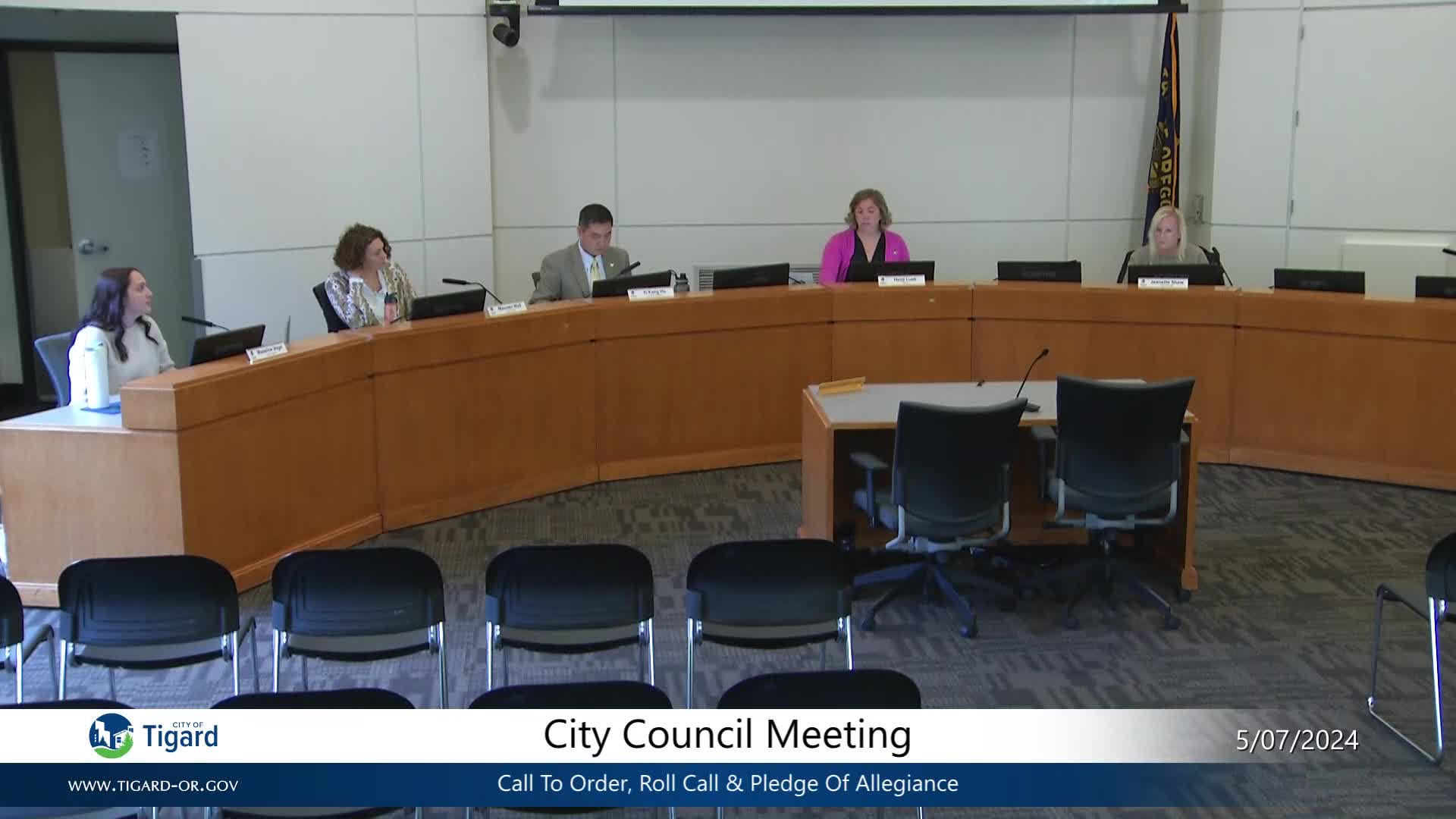 Thumbnail image for Tigard City Council Meeting - May 7, 2024