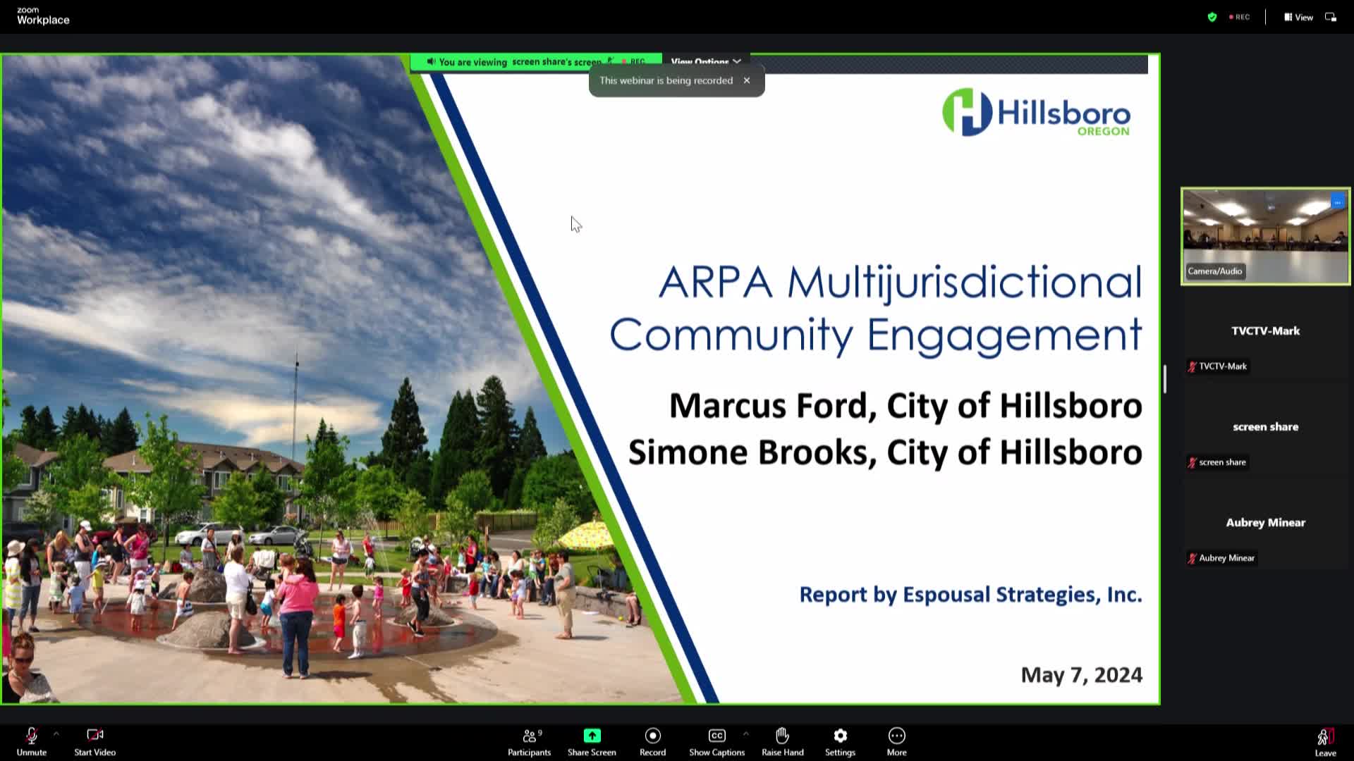 Thumbnail image for Hillsboro City Council Meeting - May 7, 2024