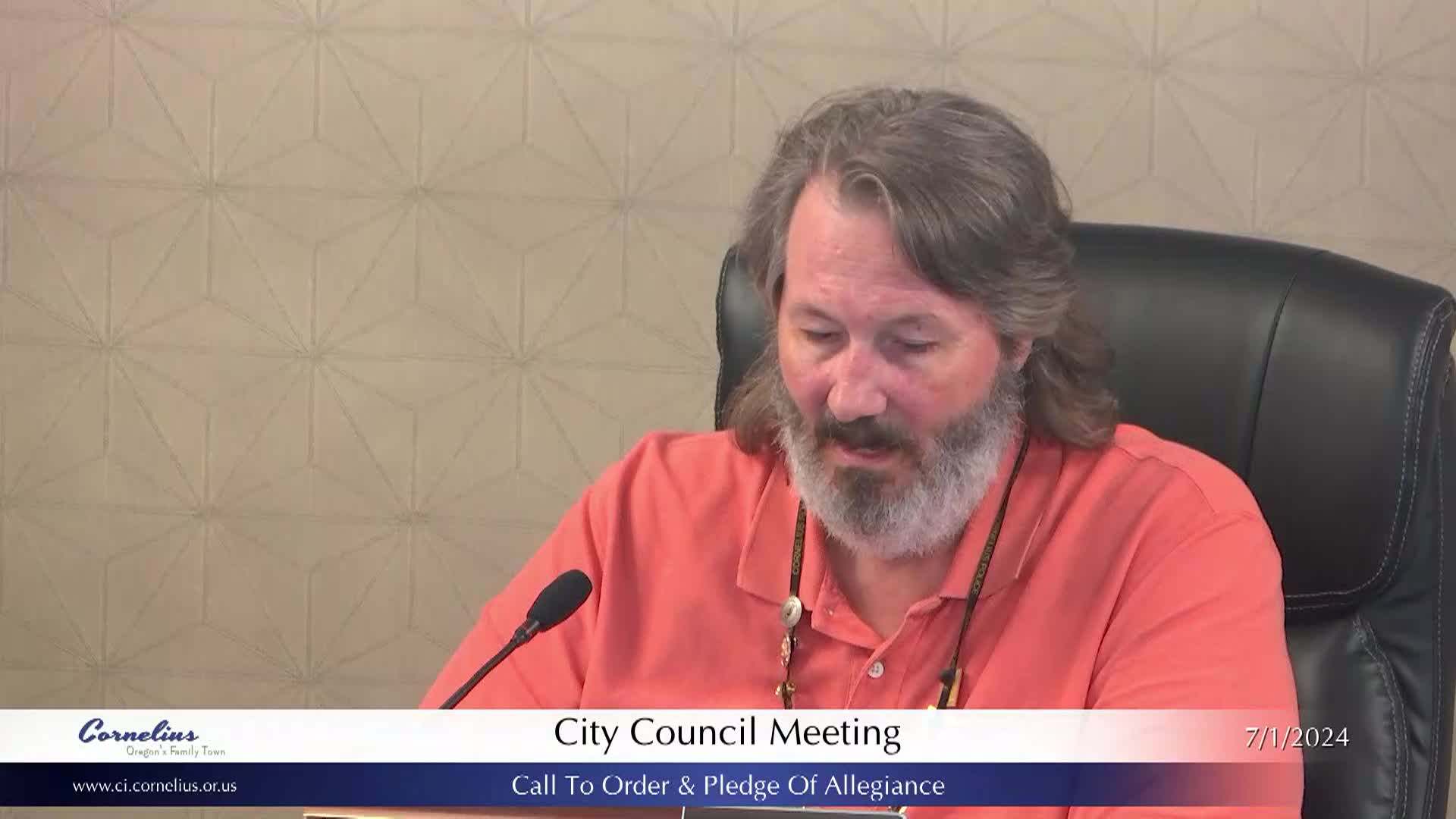Thumbnail image for July 1, 2024 - Cornelius City Council Meeting-Live
