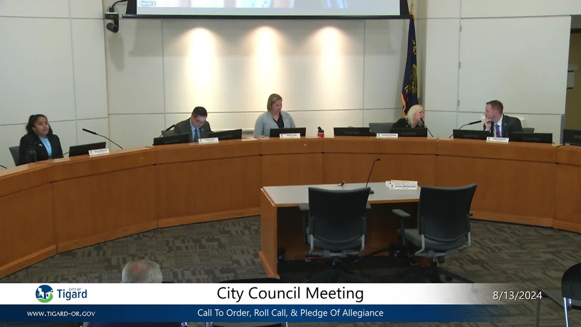Thumbnail image for August 13, 2024 Tigard City Council Meeting