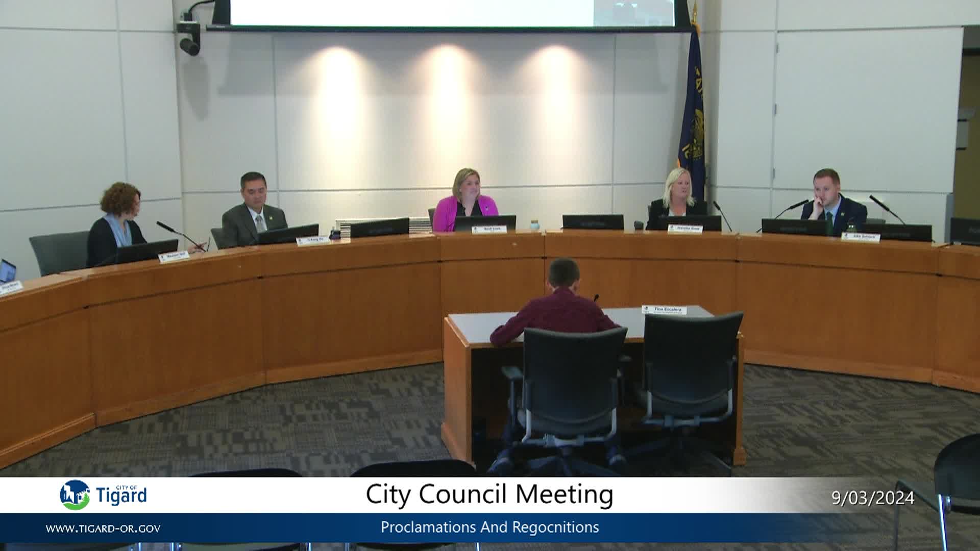 Thumbnail image for Tigard City Council Meeting