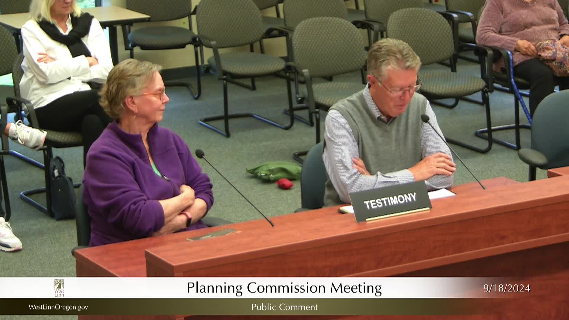 Thumbnail image for September 18, 2024 - West Linn Planning Commission Meeting