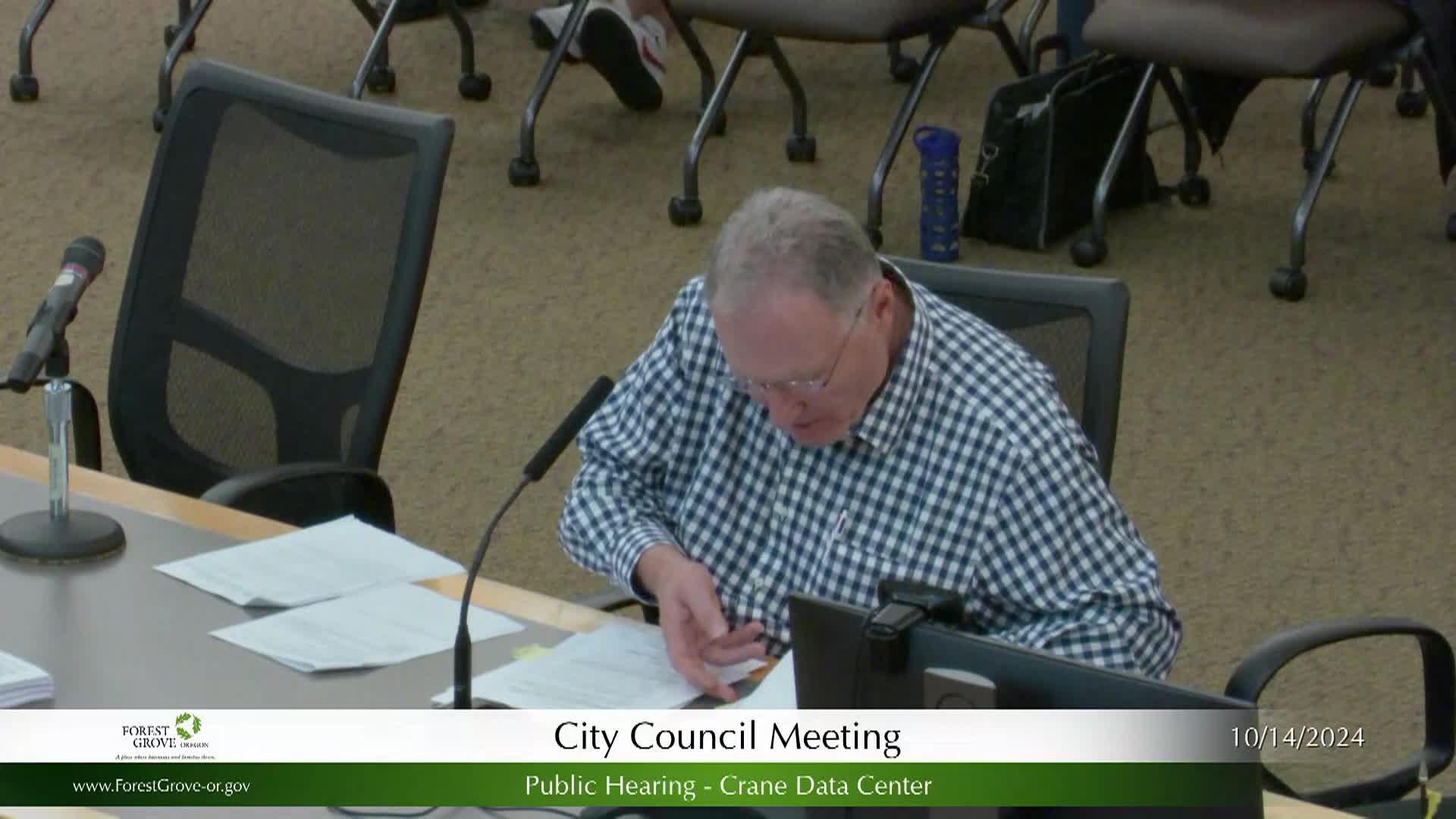 Thumbnail image for October 14, 2024 - Forest Grove City Council Work Session