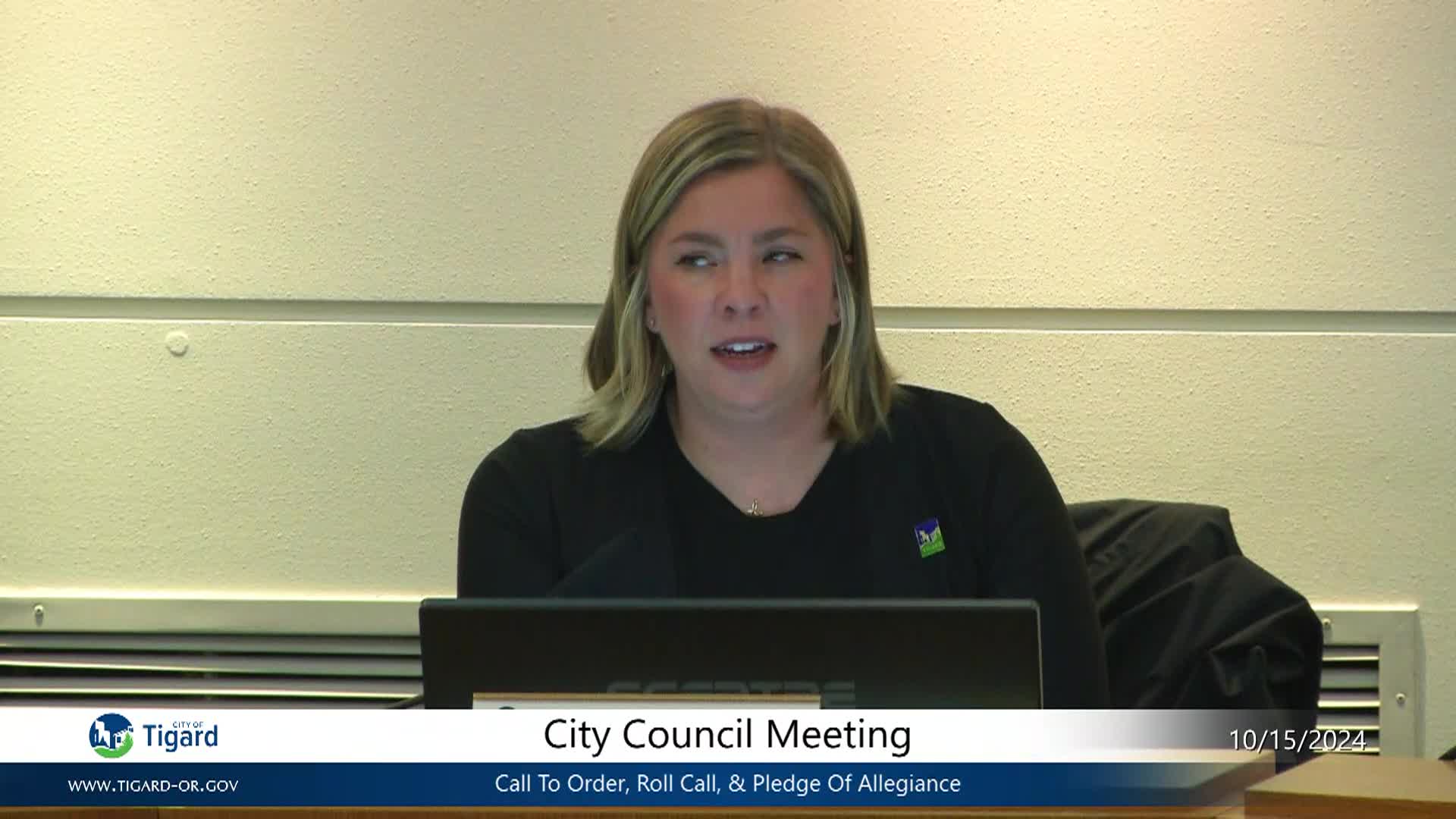Thumbnail image for October 15, 2024 - Tigard City Council Meeting