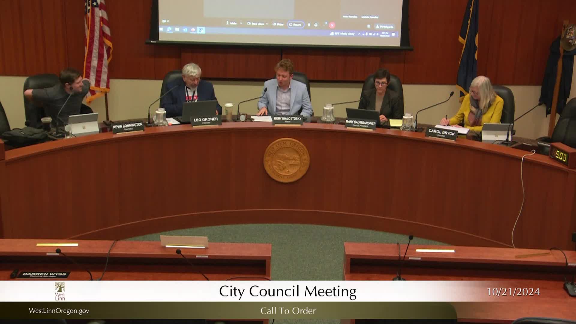 Thumbnail image for West Linn City Council Work Session-October 21, 2024