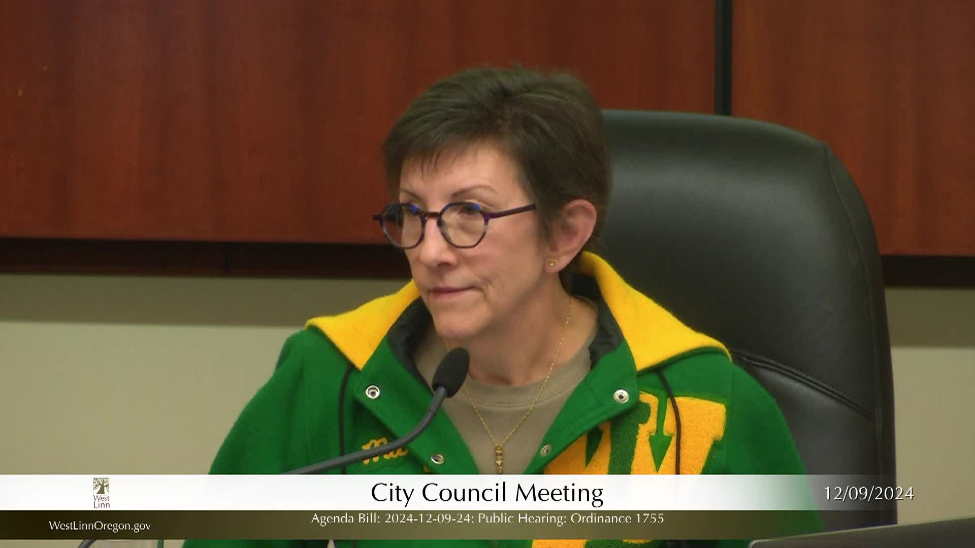 Thumbnail image for West Linn City Council Meeting - December 9, 2024