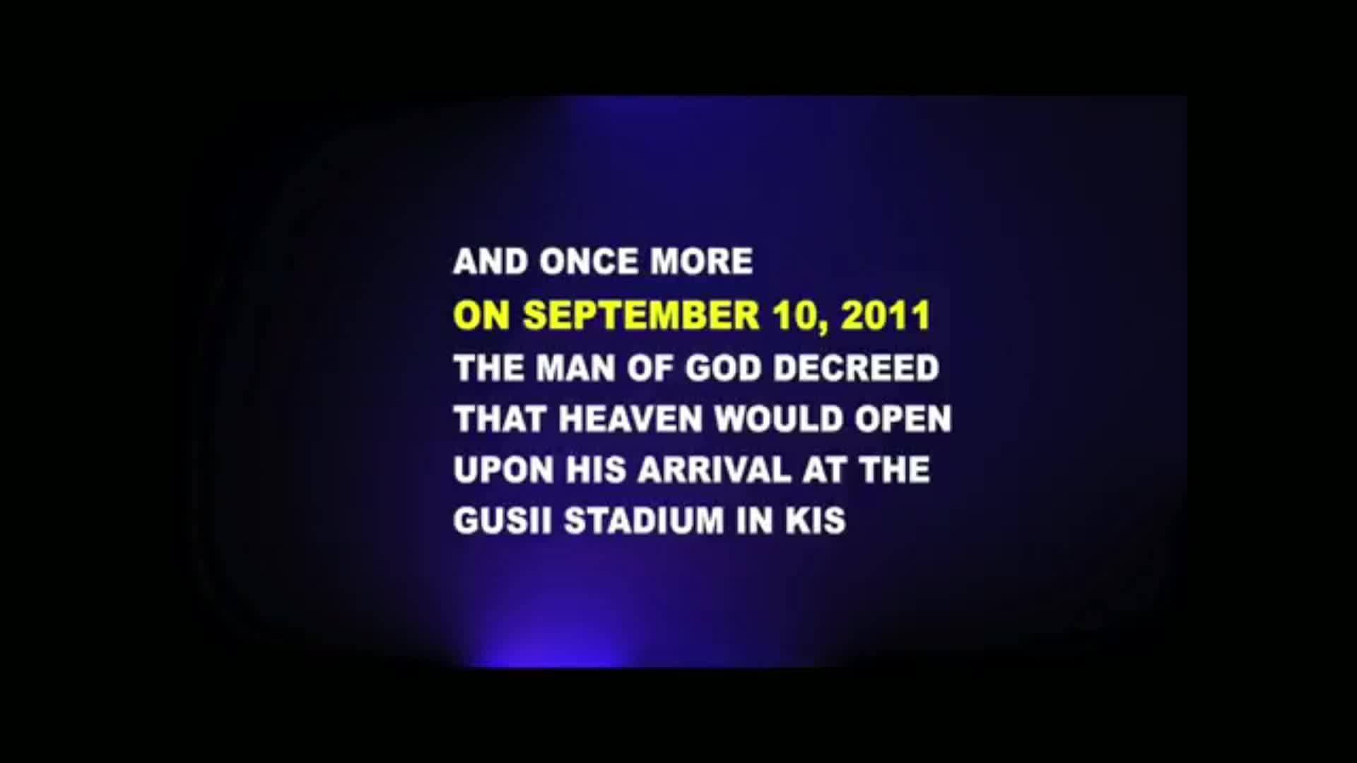Thumbnail image for Prepare The Way, The Messiah Is Coming - The Day Heaven Obeyed Man & Instantly Released Rain