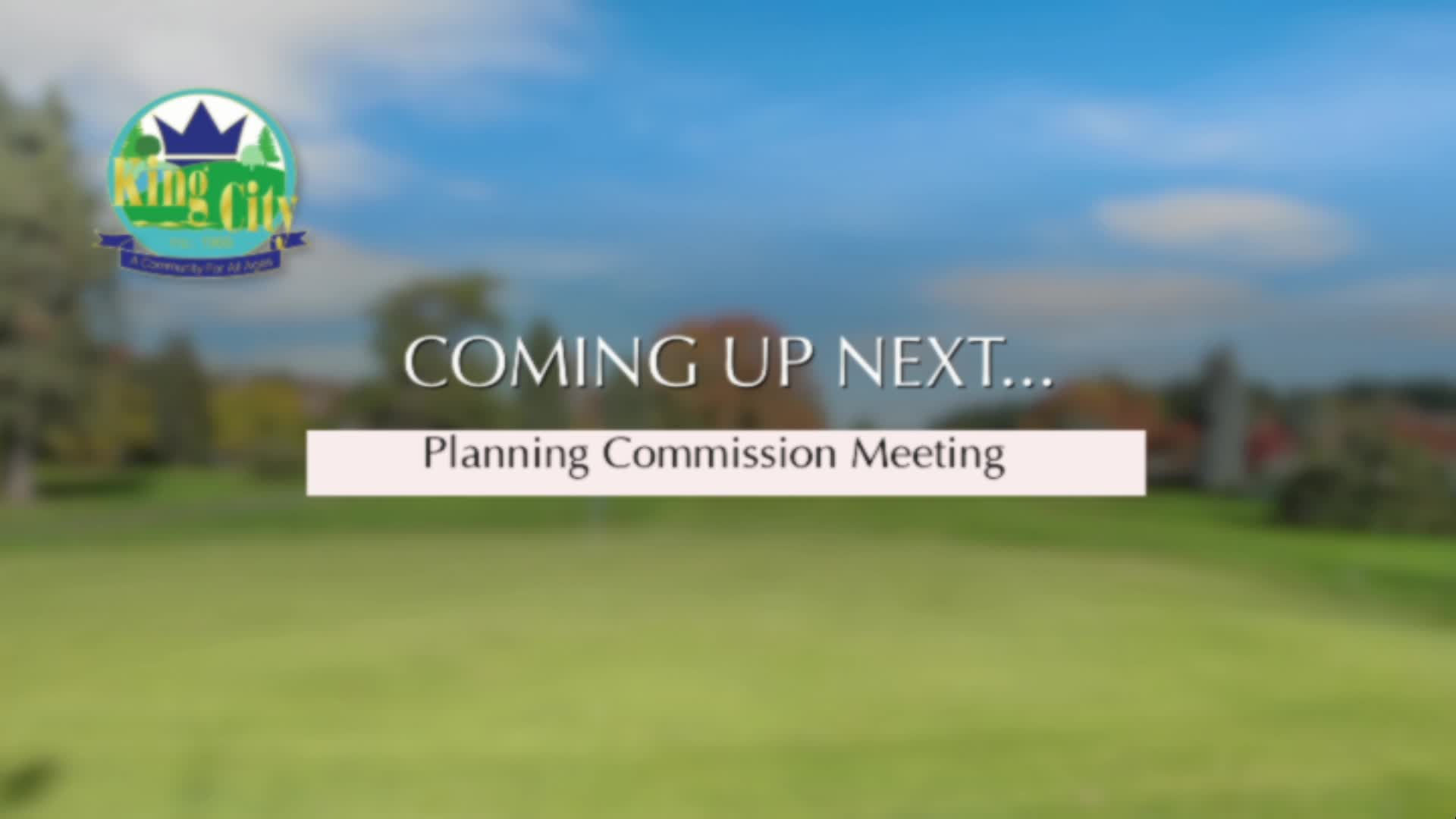 Thumbnail image for January 27, 2021 King City Planning Commission
